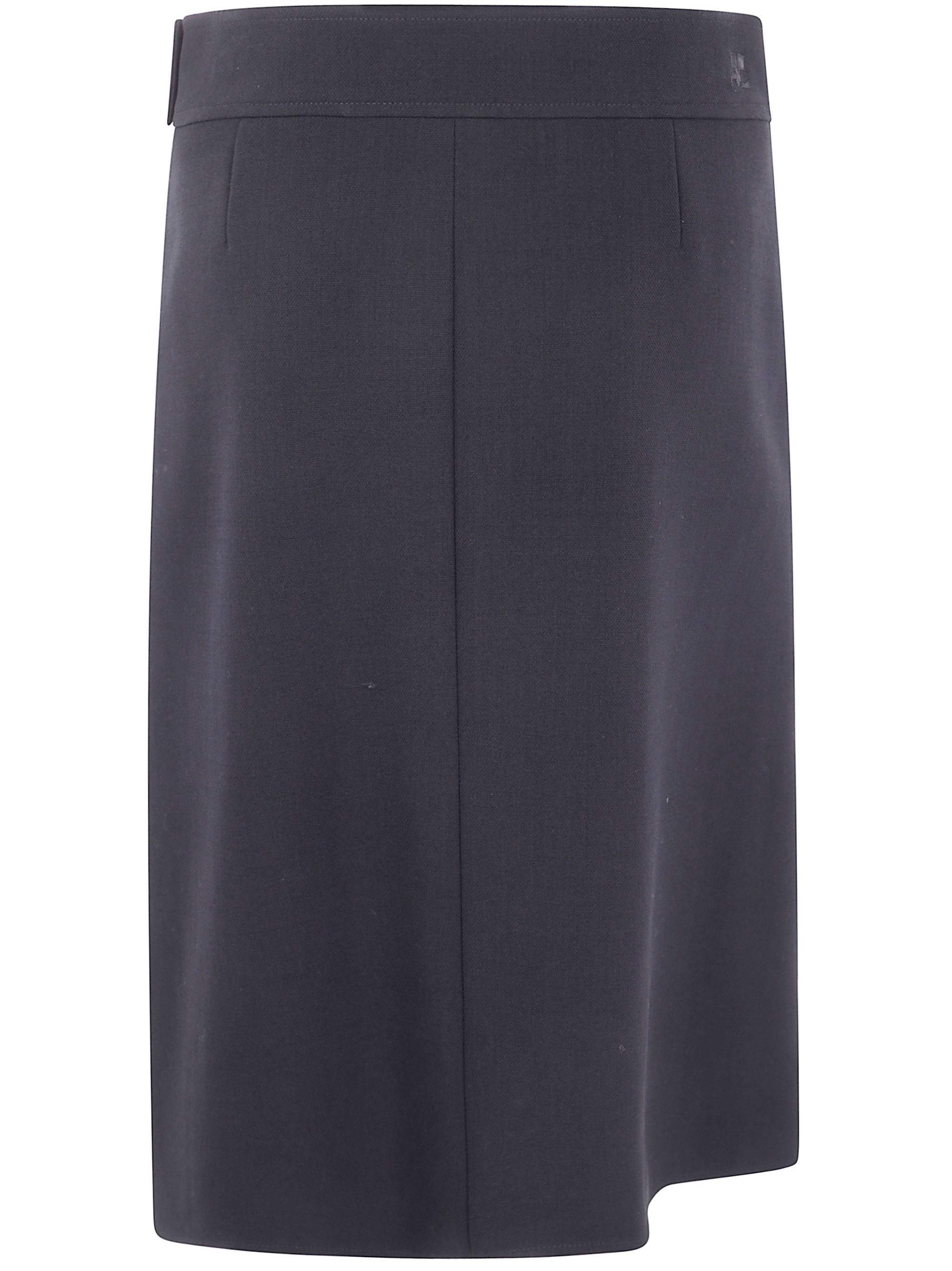 Courreges Women Zipped "Heritage" Crepe Skirt - 5