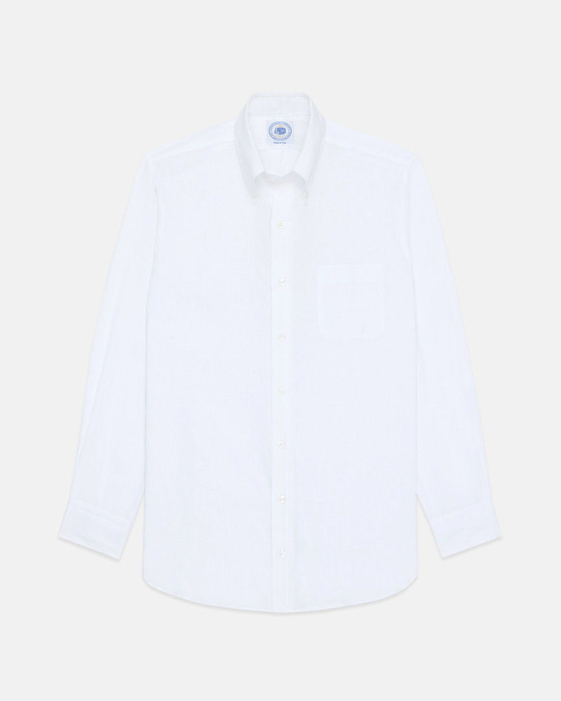J. PRESS MADE-IN-USA THOMAS MASON WHITE LINEN SHIRT outlook