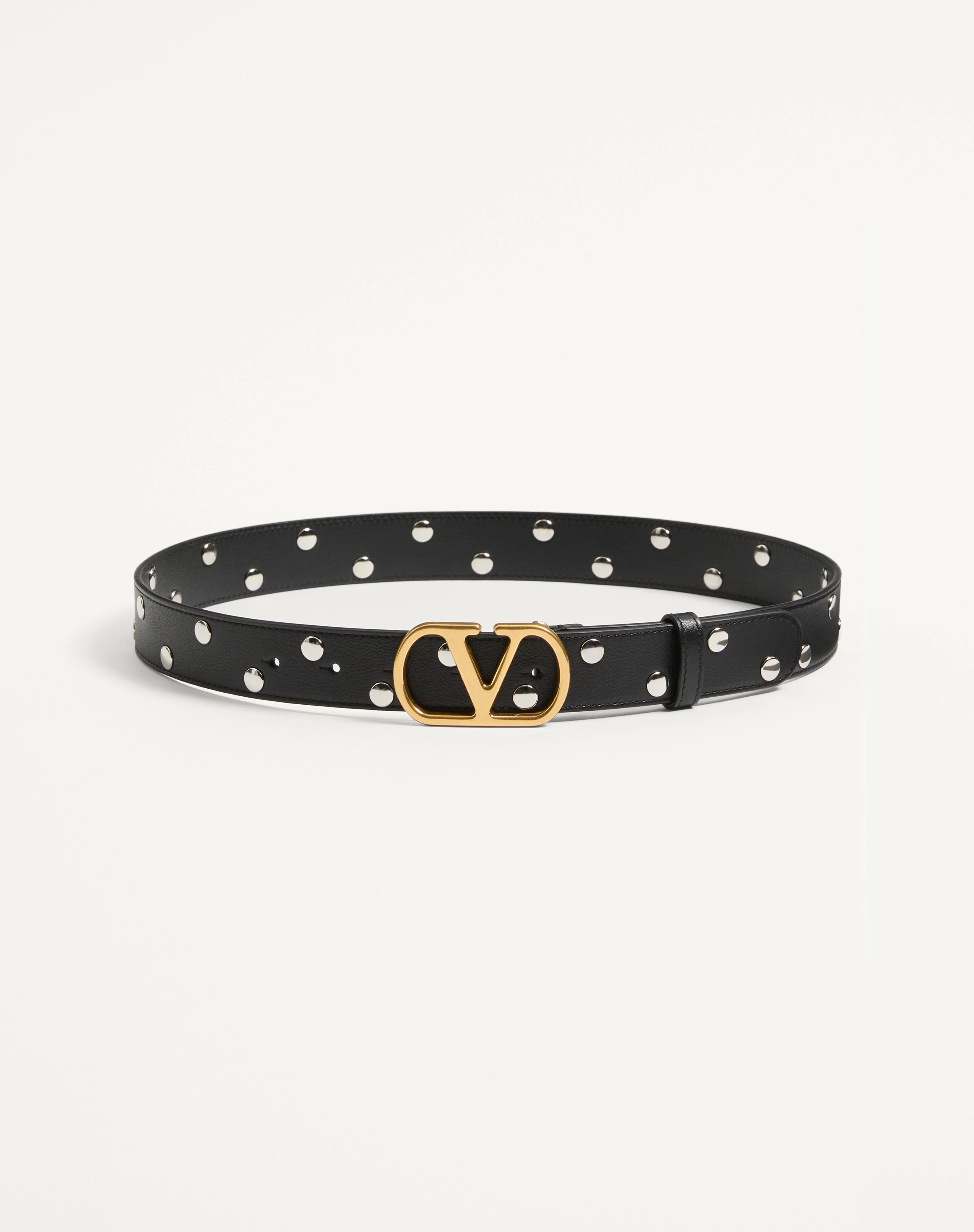 VLOGO SIGNATURE BELT IN SHINY CALFSKIN 30 MM - 1