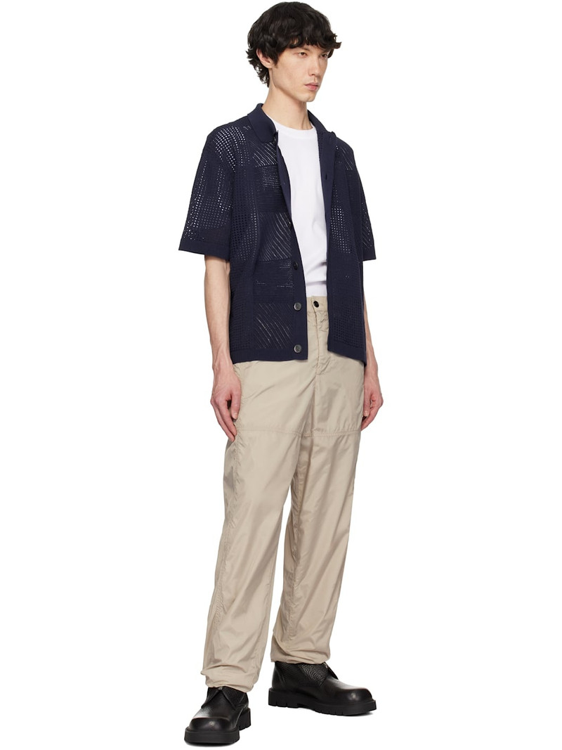 Wooyoungmi Navy Check Shirt outlook