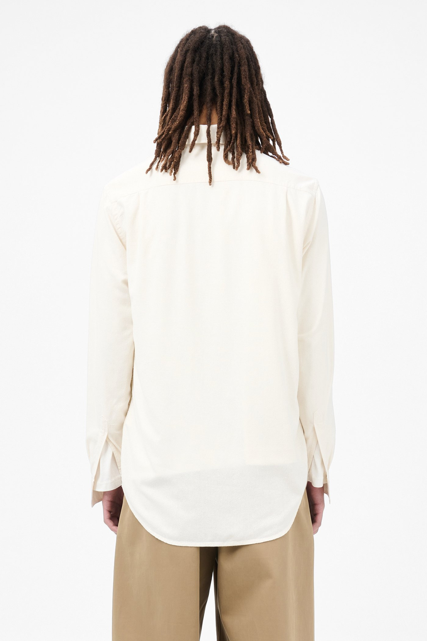 Classic Shirt White Silk - 5