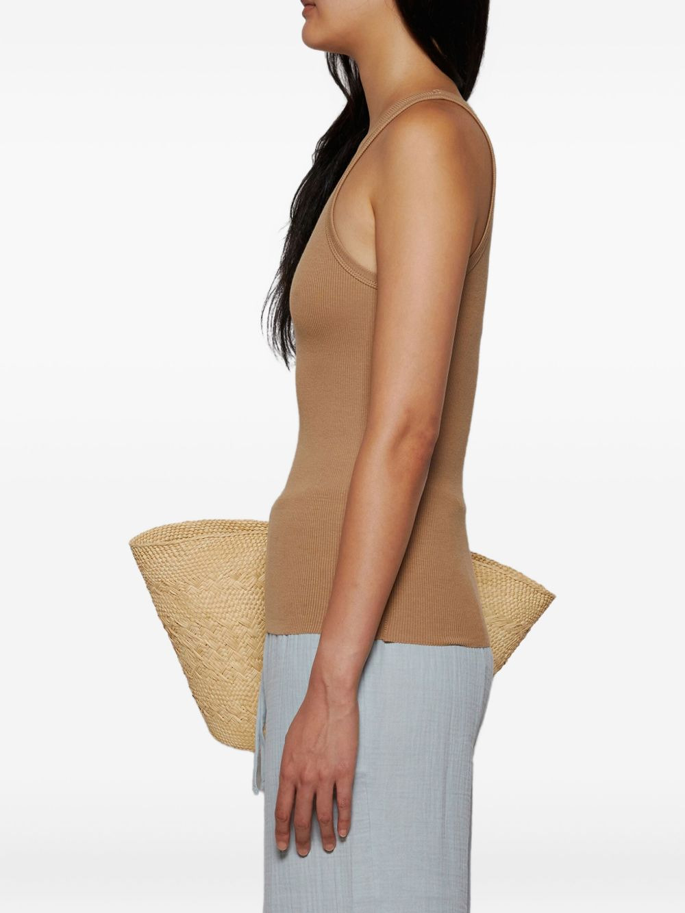 ribbed high-neck tank top - 4