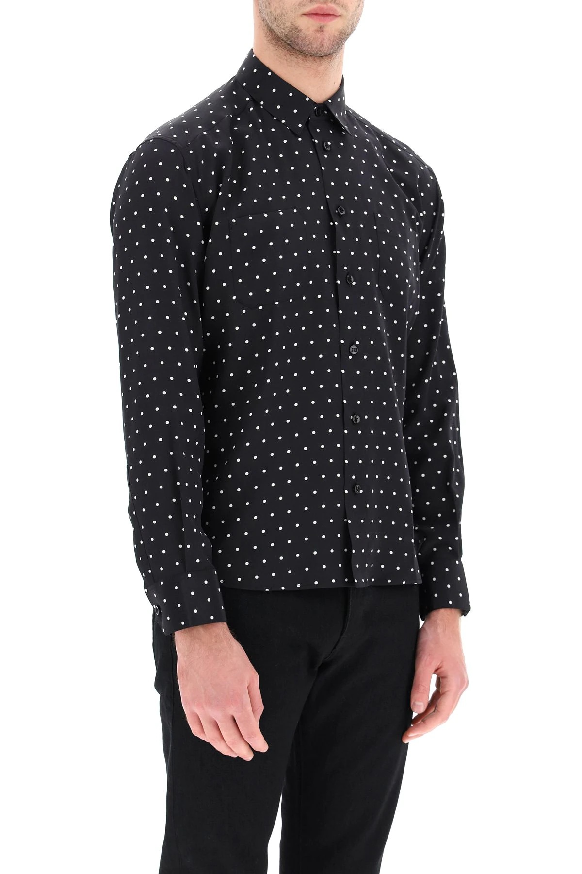 POLKA DOT SILK SHIRT - 3