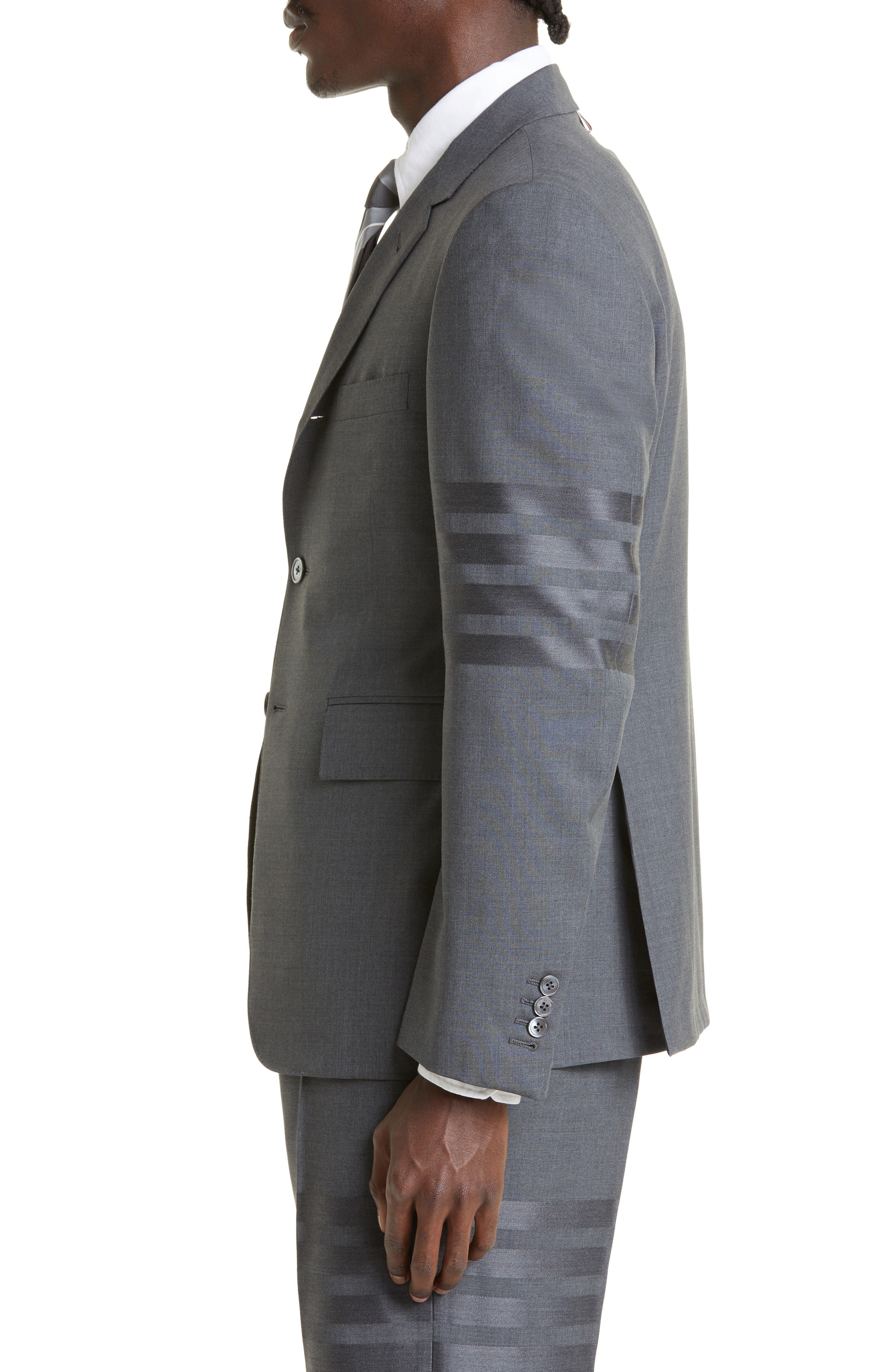 4 Bar Mélange Wool Sport Coat - 4