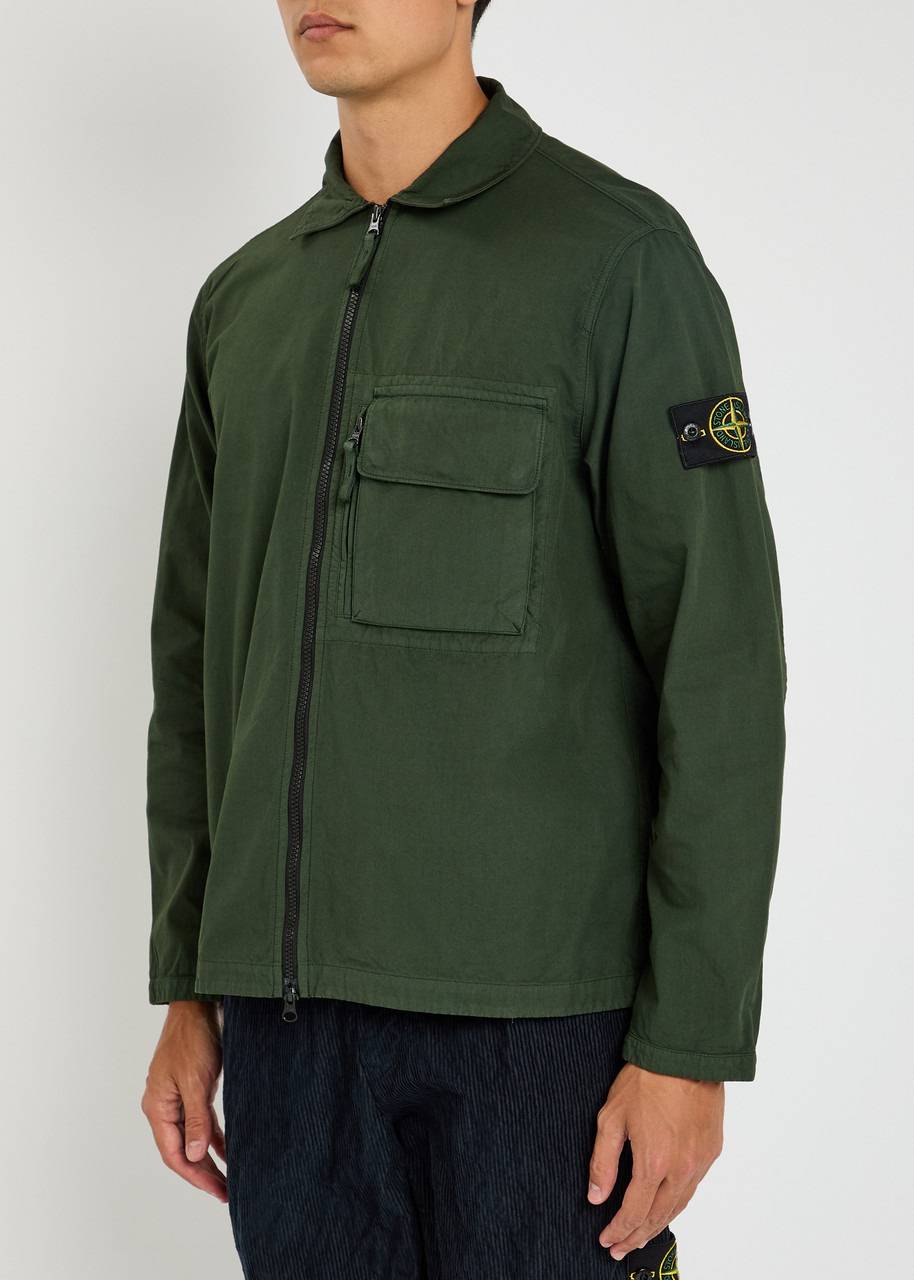 Stone Island Logo Cotton Overshirt - 2