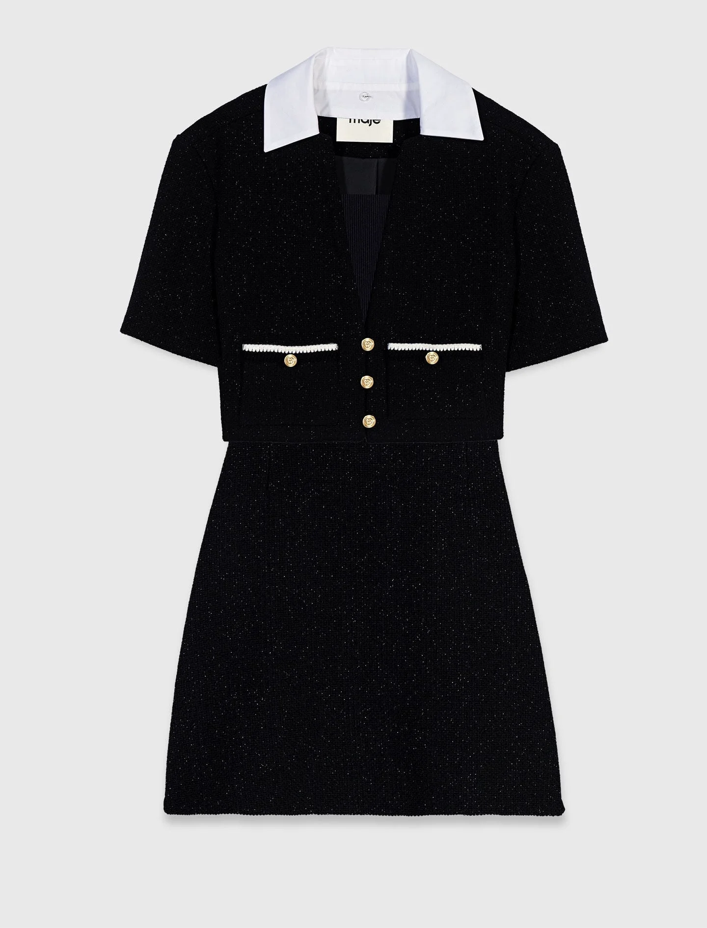 2-in-1 tweed dress - 1