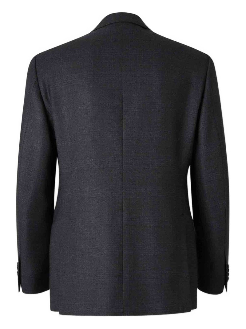 LARDINI textured check suit outlook