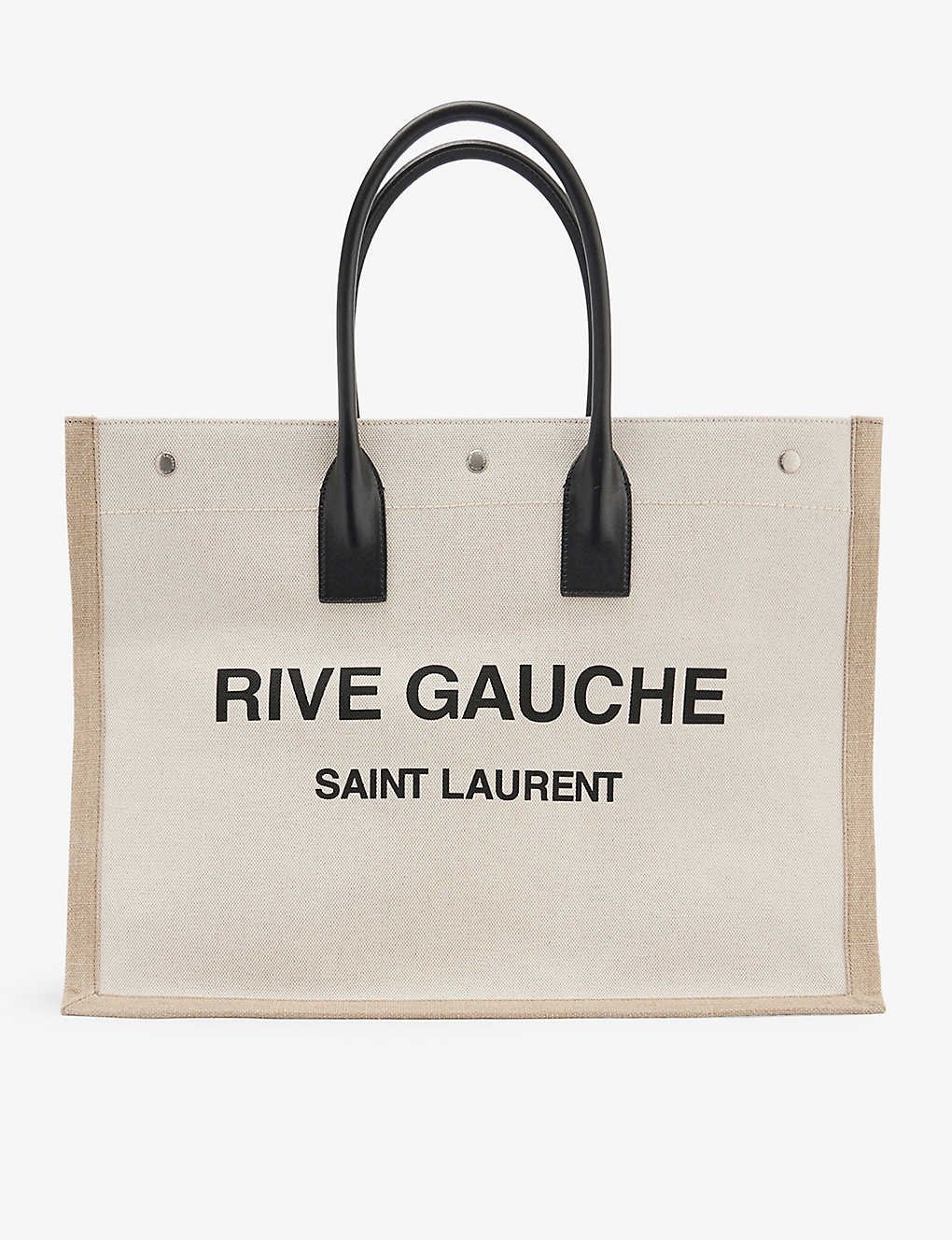 Rive Gauche cotton and linen tote bag - 1