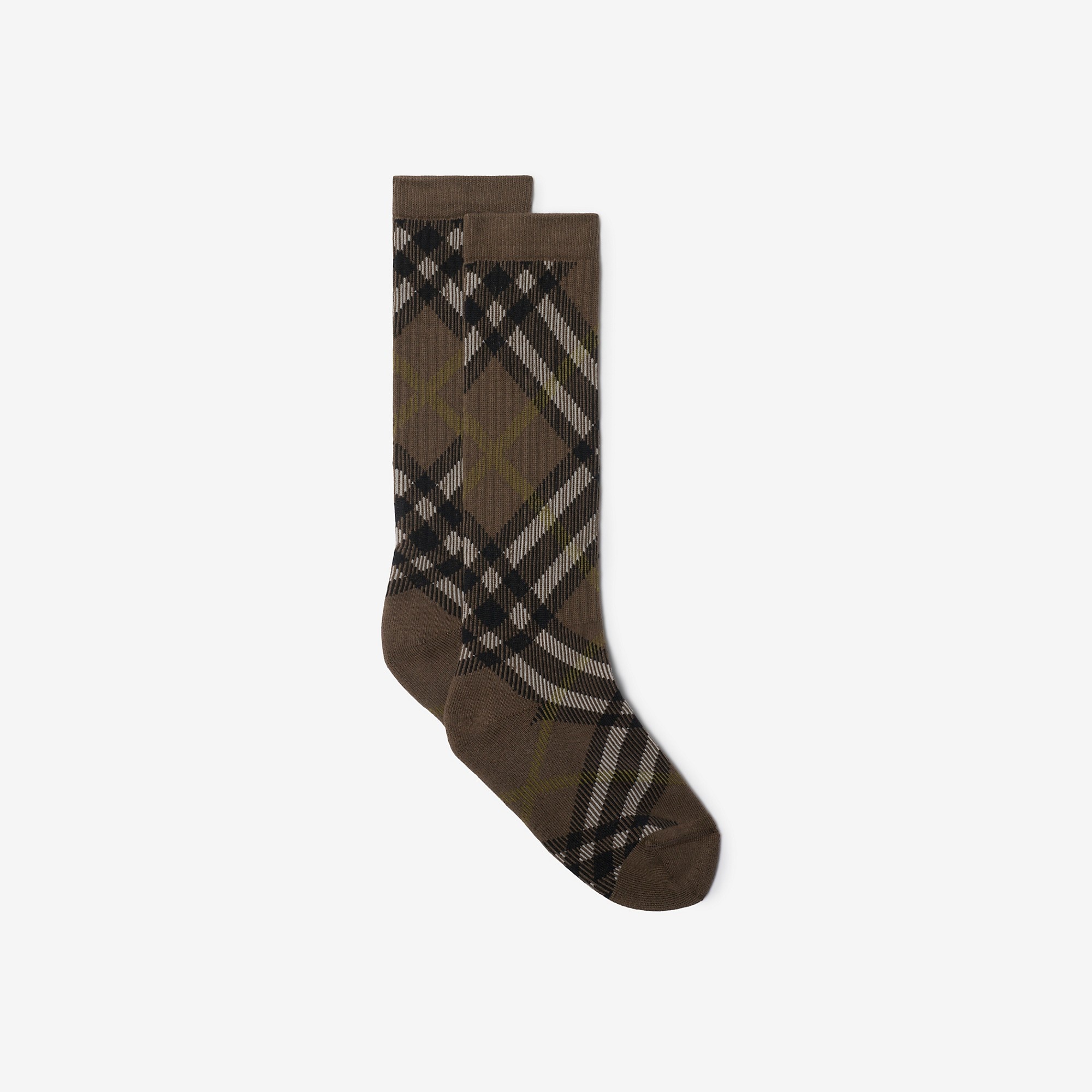 Check Cotton Blend Socks - 2