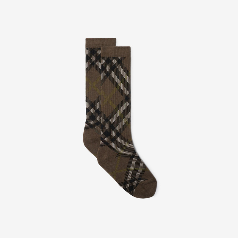 Burberry Check Cotton Blend Socks outlook