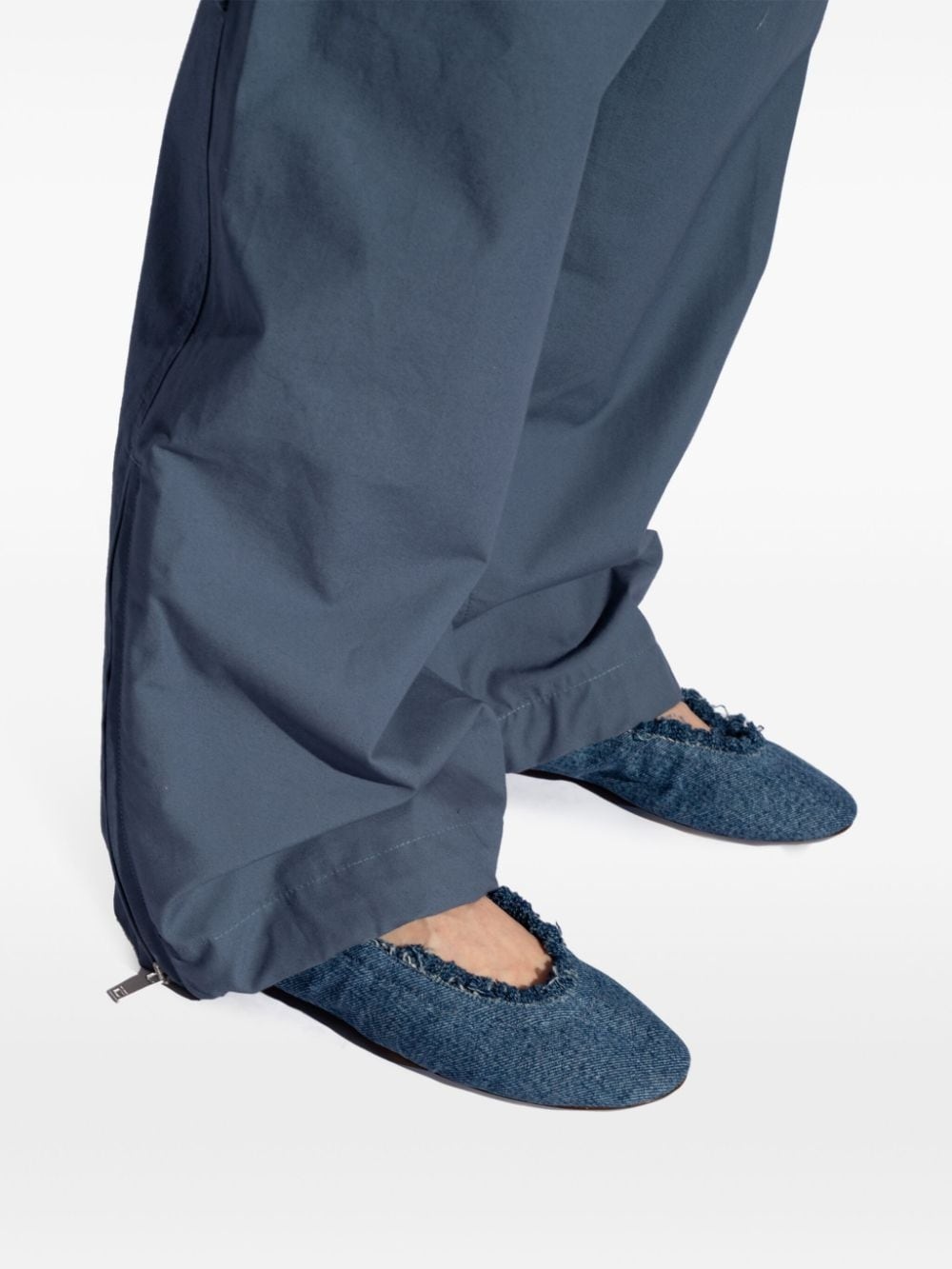 denim ballerina shoes - 5