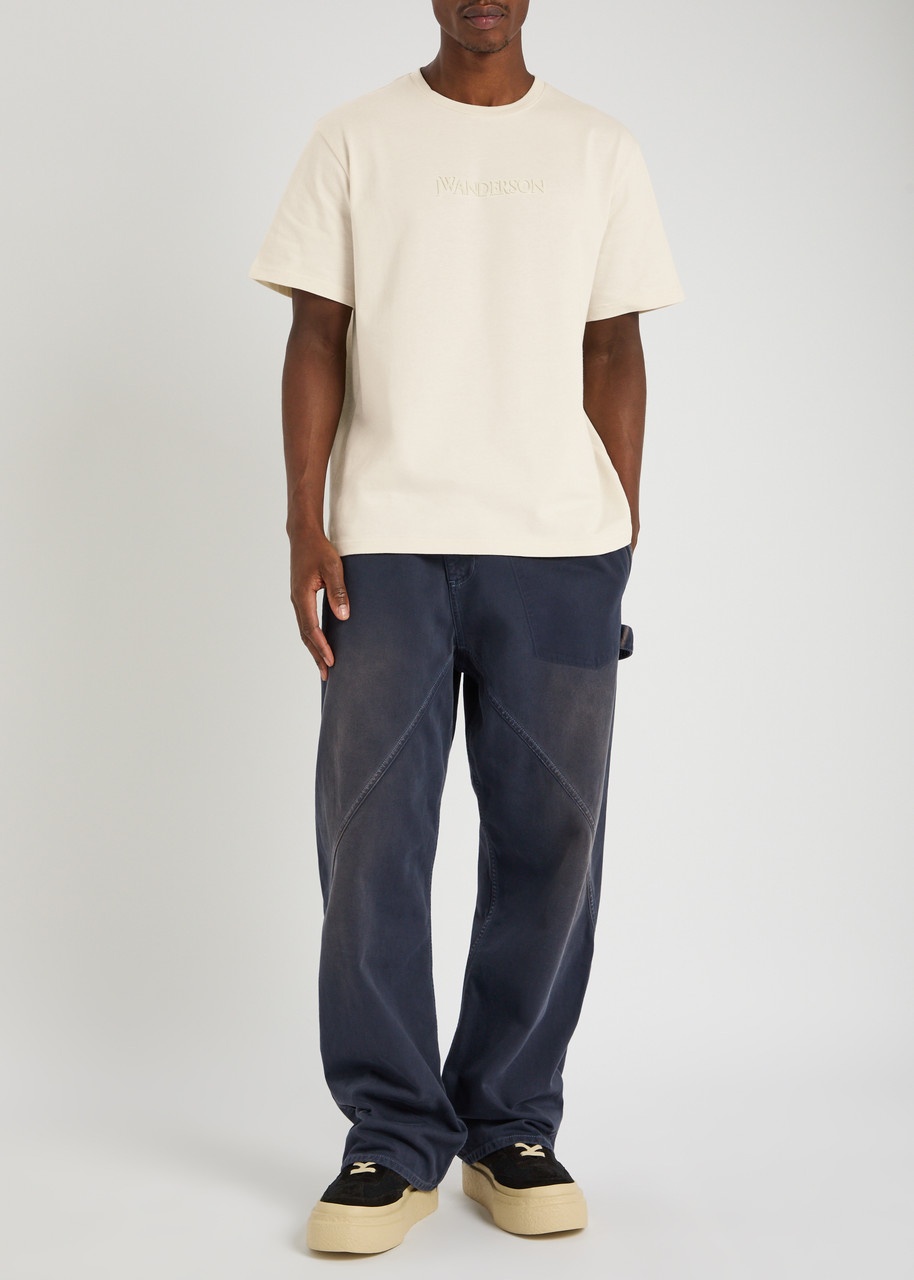 JW Anderson Logo-appliqué Cotton T-shirt - 4