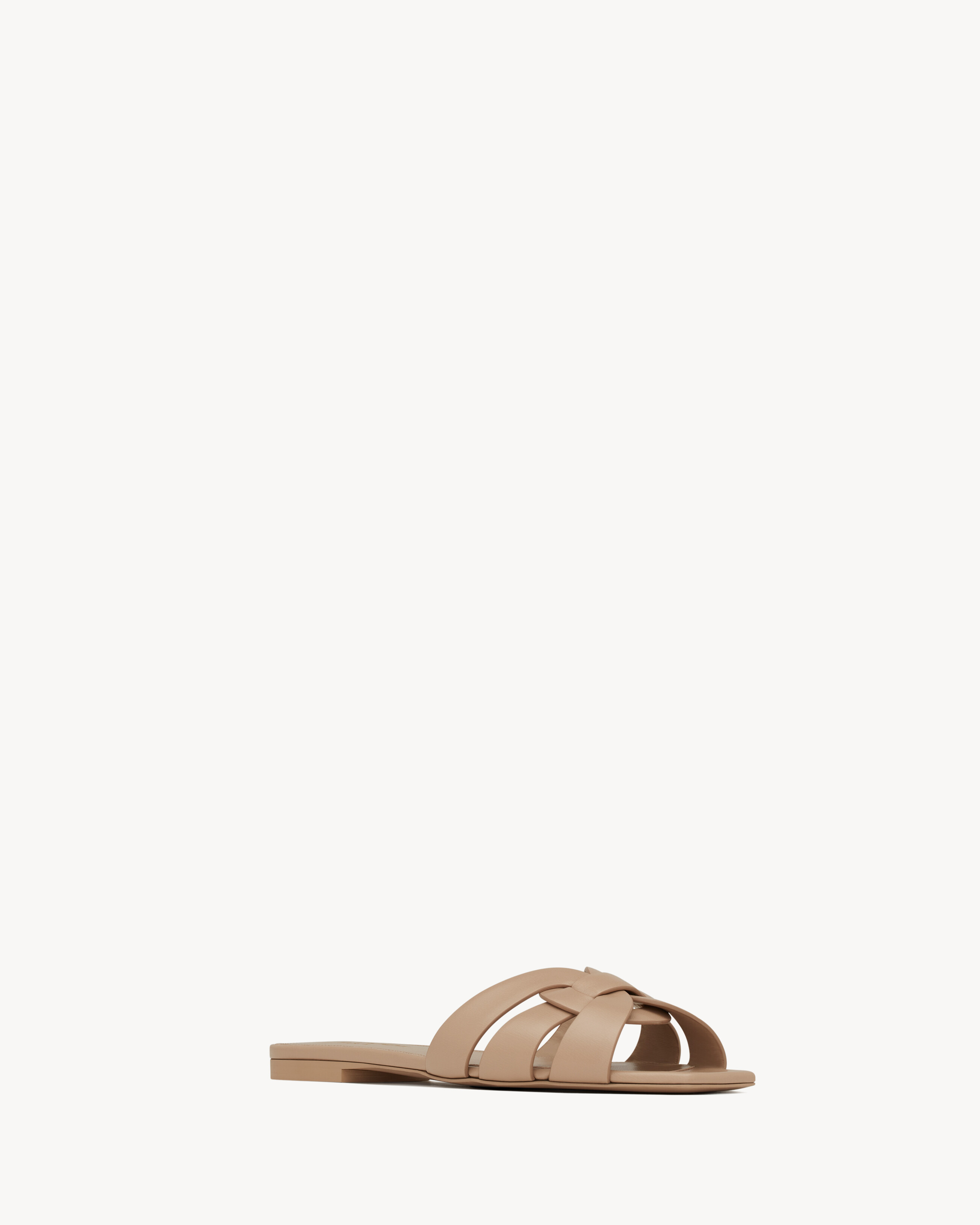 tribute flat mules in smooth leather - 3