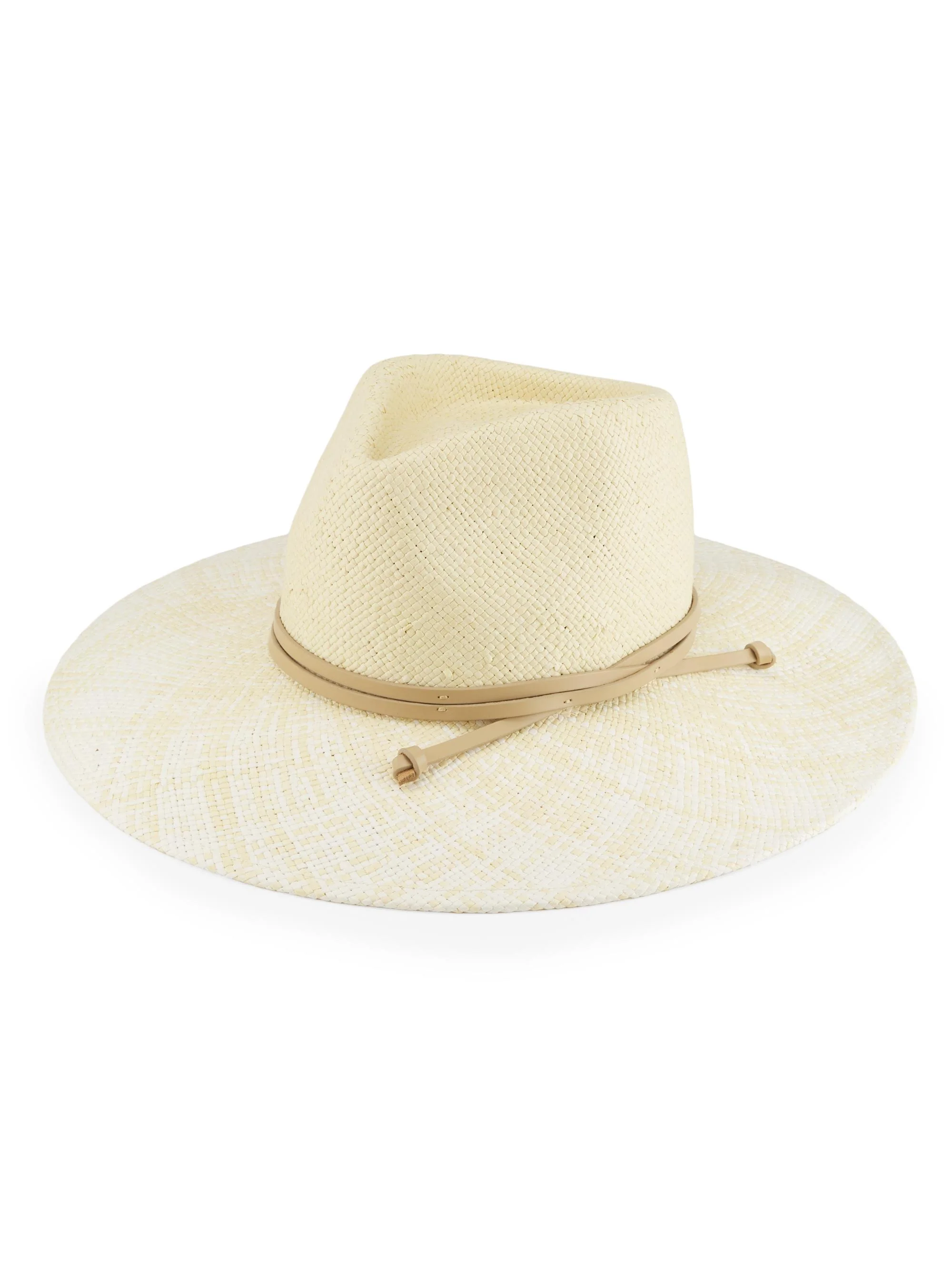 Women's Maya Straw Fedora - Cream Ivory - 1