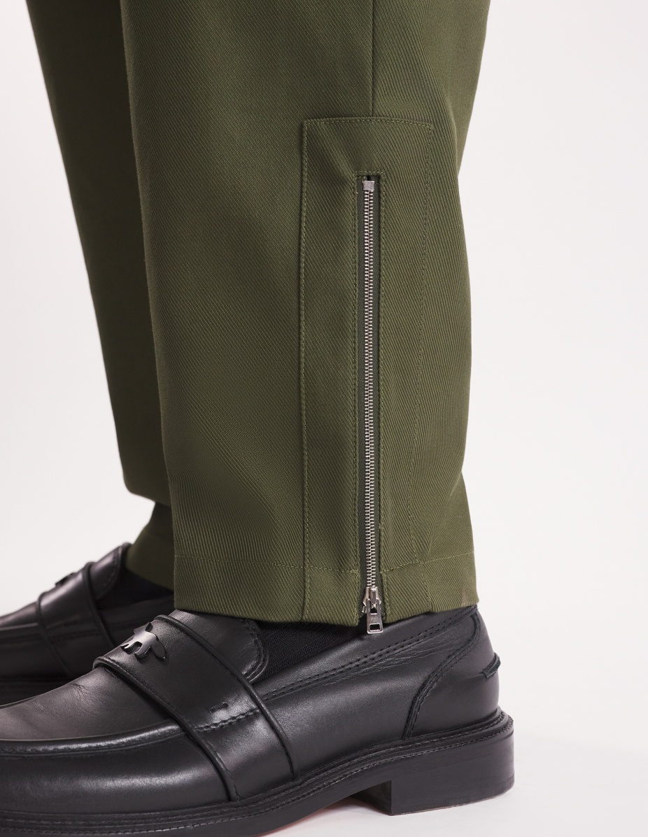 ANKLE ZIPPED PANTS - 4