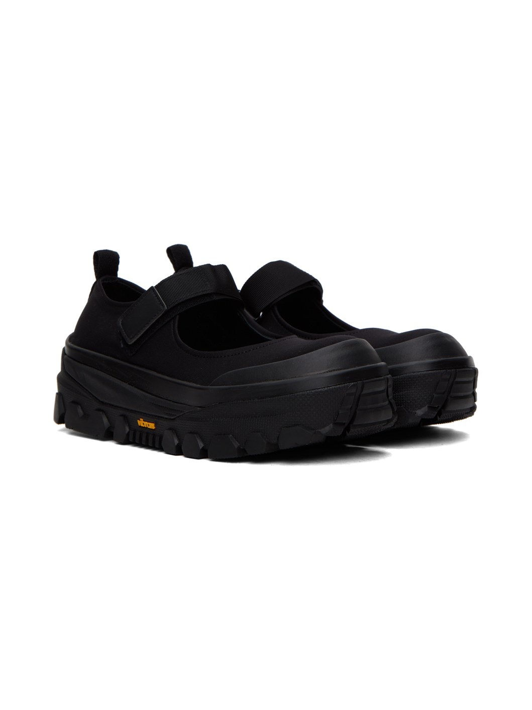 Black Strap Mary Jane Slippers - 4