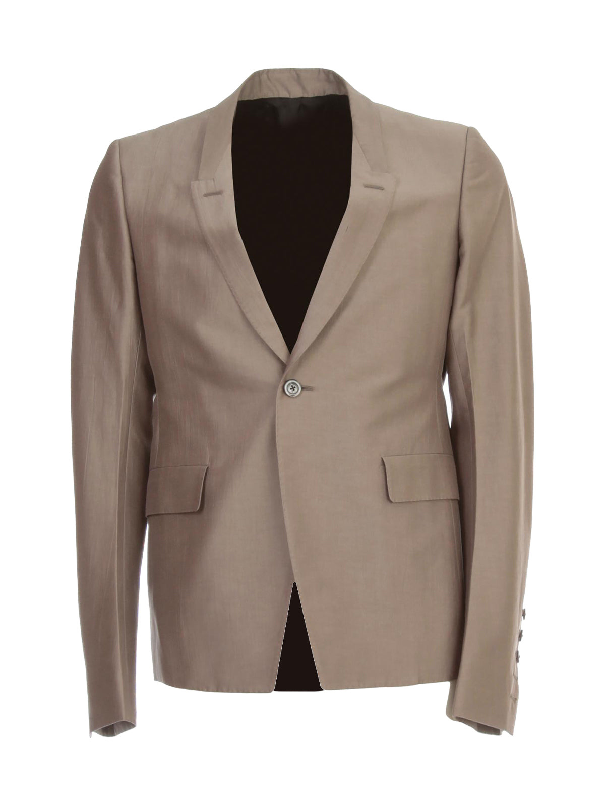 Rick Owens Men Jacket Single Breasted Silk Cotton - 1