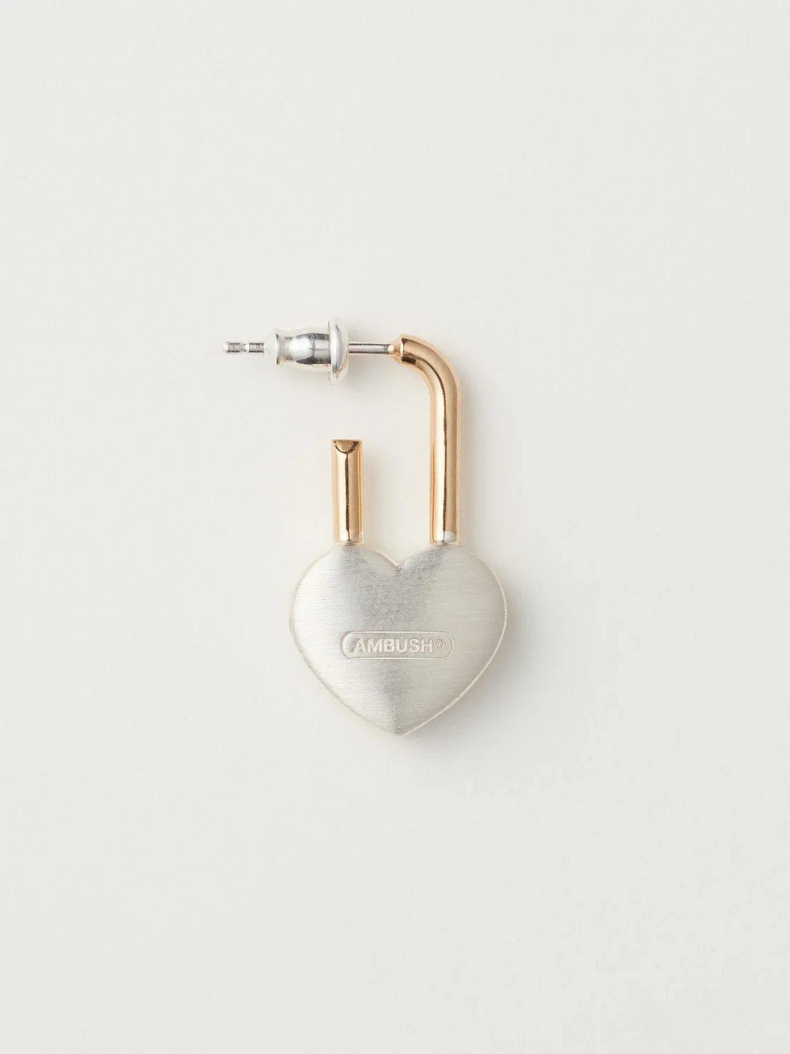 SMALL HEART PADLOCK EARRINGS - 1