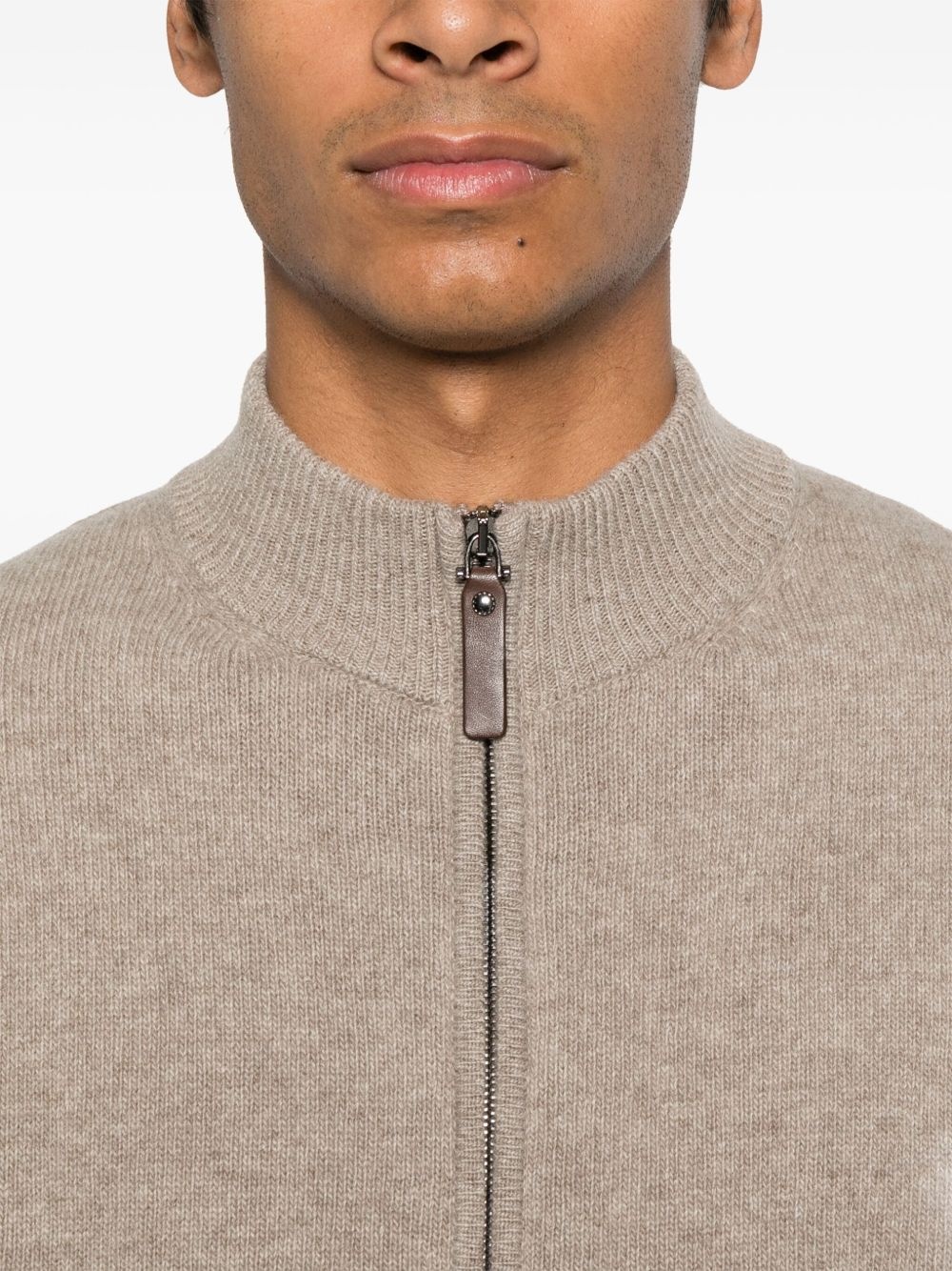 zip-up cardigan - 5