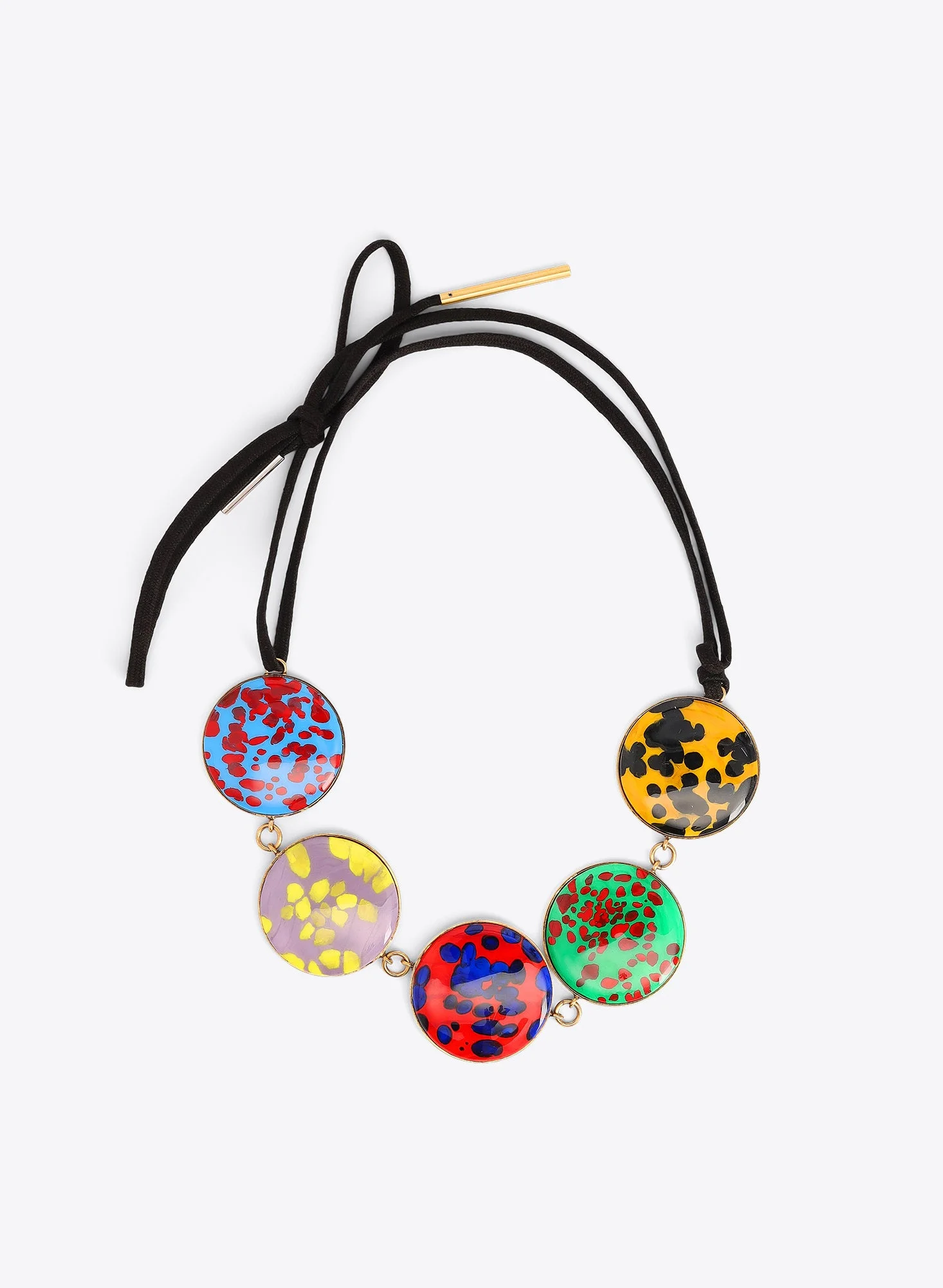 HANDMADE PAINTED NECKLACE - 1