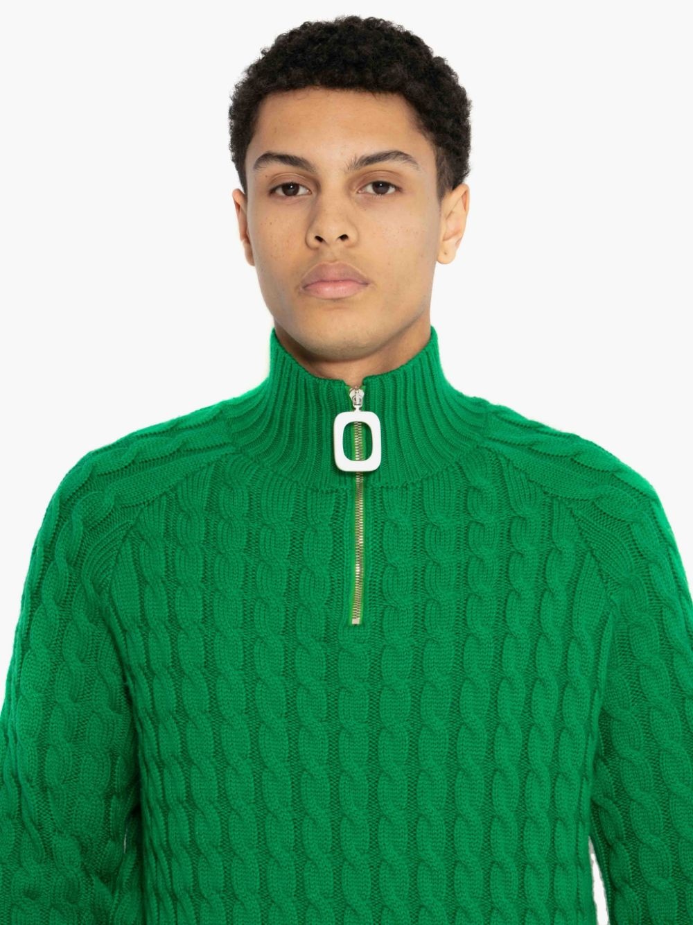 Henley cable-knit jumper - 6