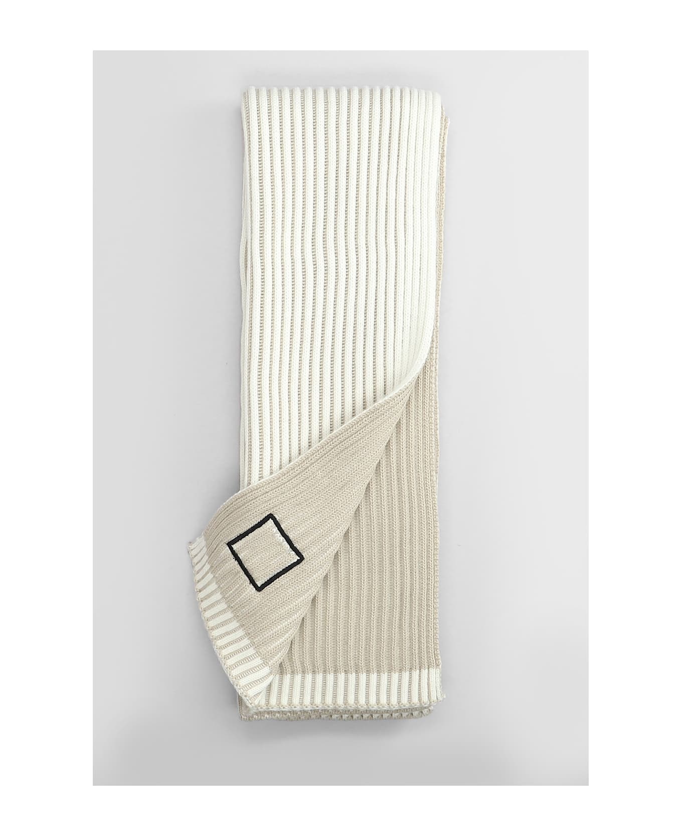 Scarve In Beige Wool - 2