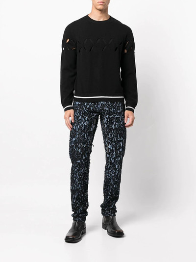 Givenchy abstract-print jeans outlook