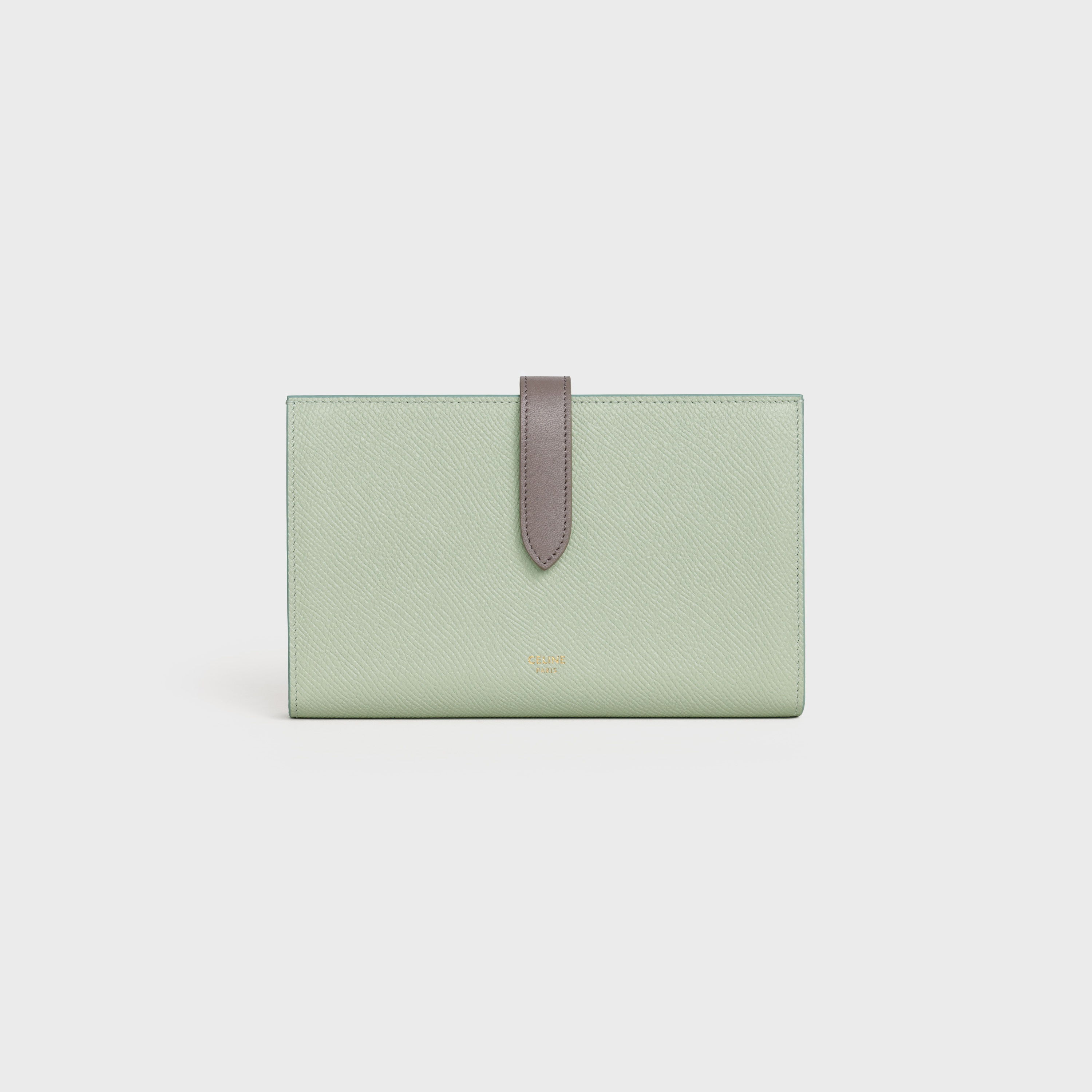 LARGE STRAP WALLET  IN  BICOLOUR GRAINED CALFSKIN - 1