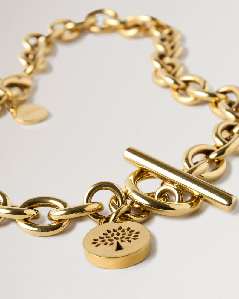 Mulberry Lily Chain Necklace Gold Plated Stainless Steel outlook