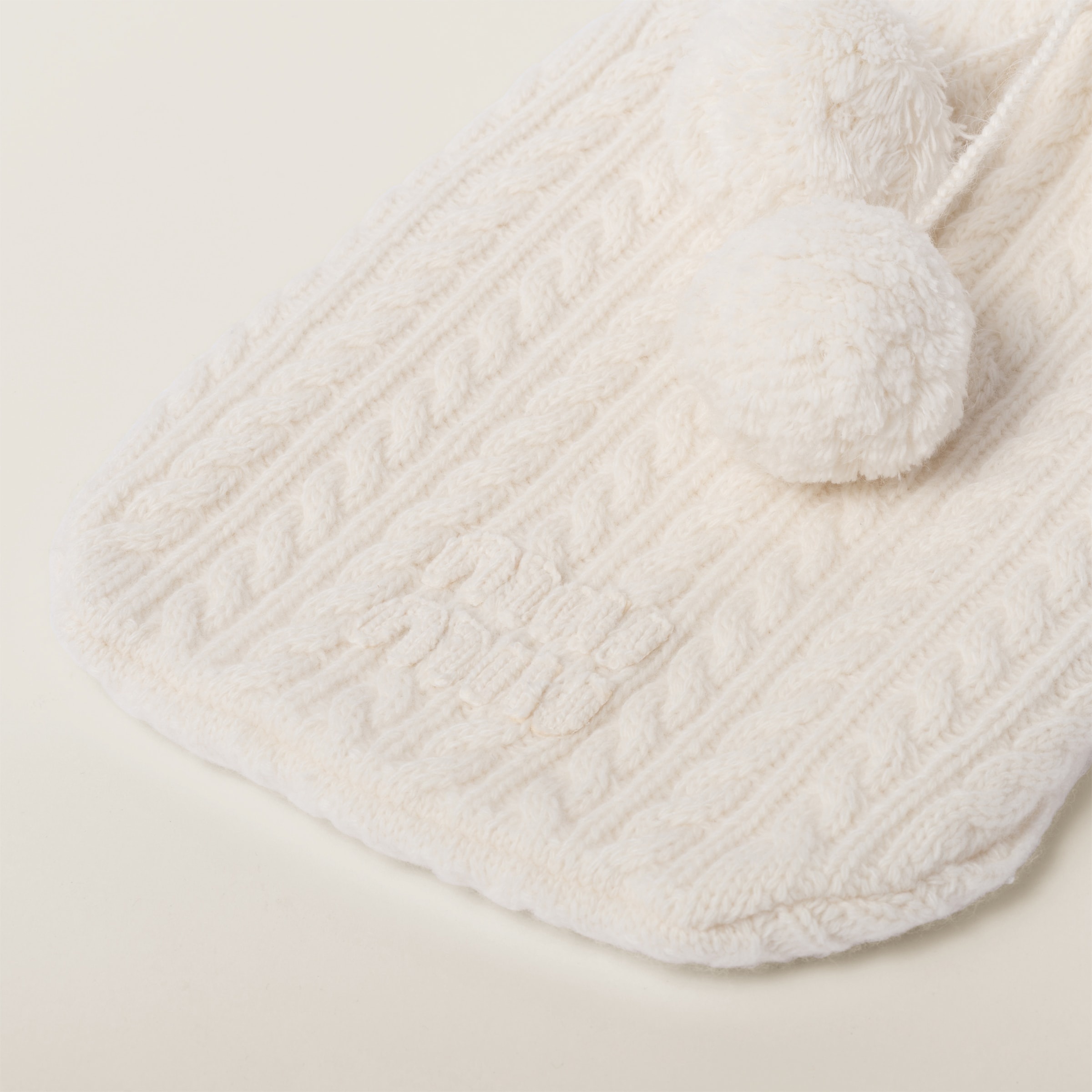Hot water bottle with wool and cashmere cover - 2