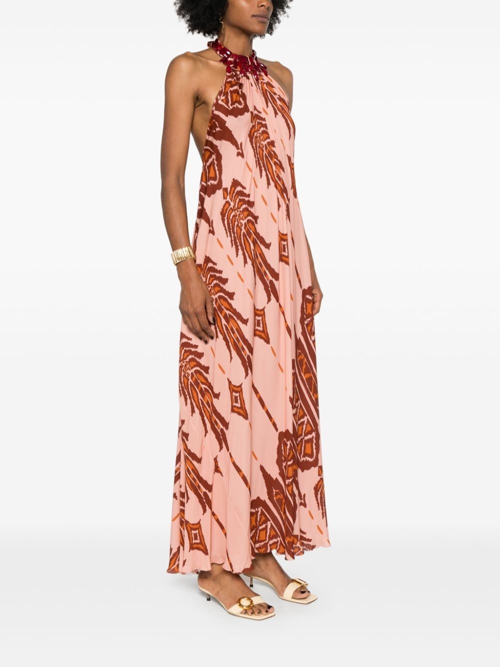 Mohican Song silk maxi dress - 3