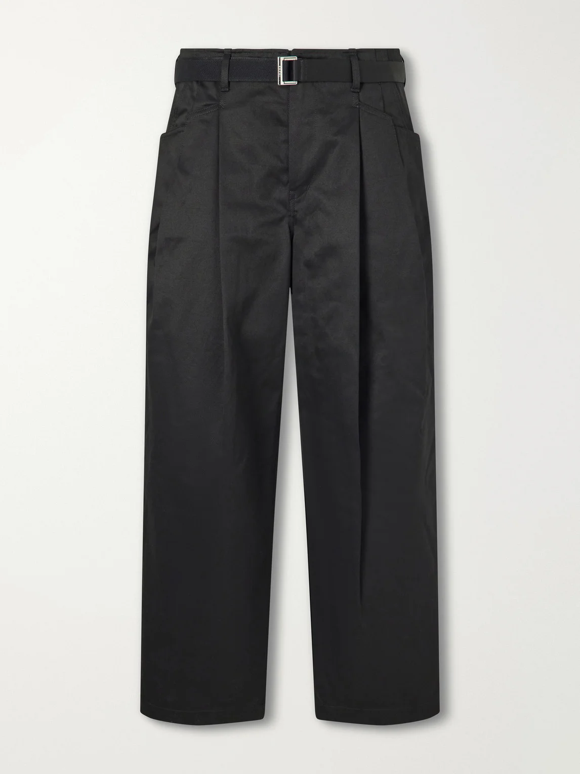 Wide-Leg Cotton Chinos - 1