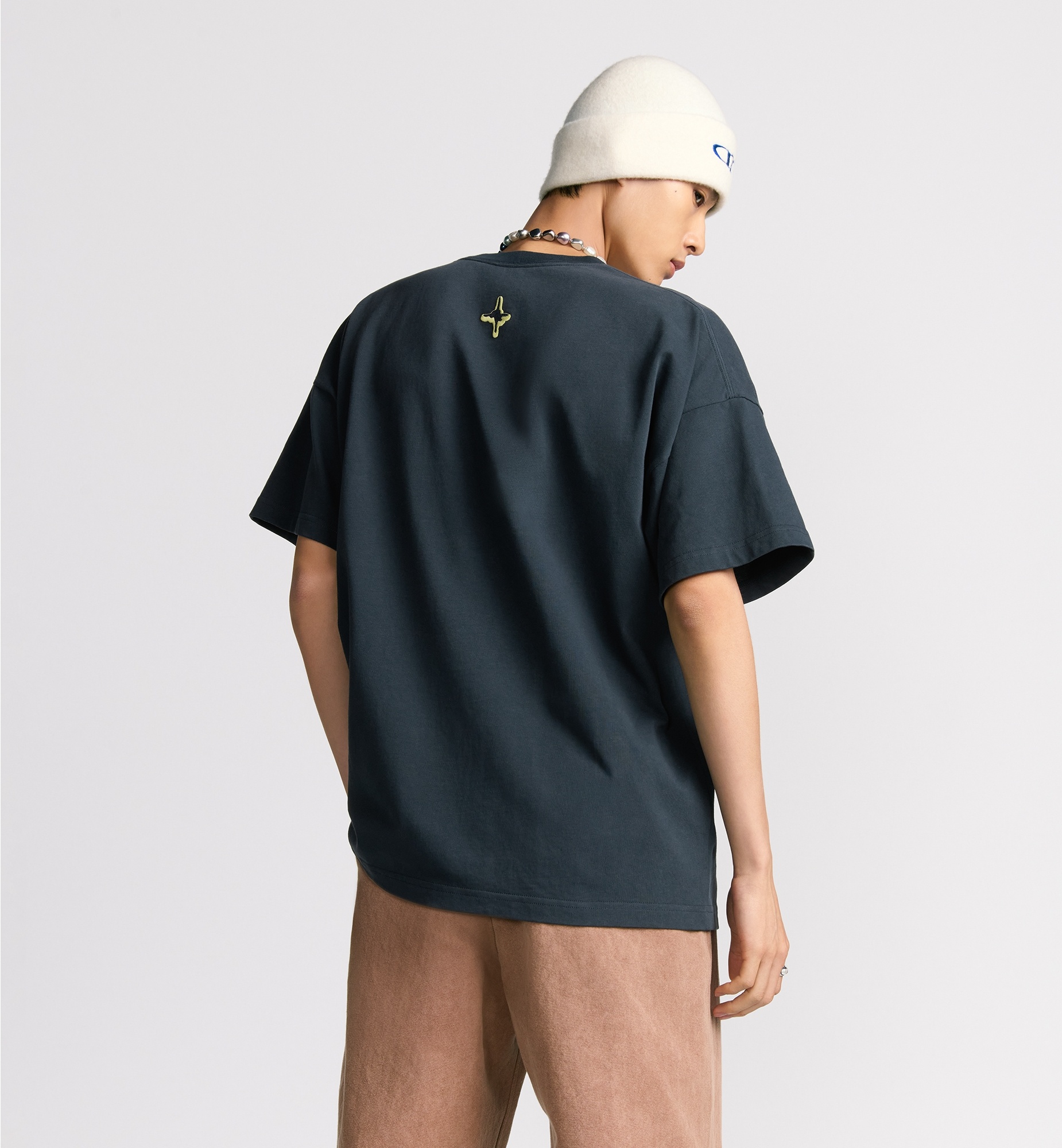 【コラボアイテム★】DIOR AND LEWIS HAMILTON Tシャツ DIOR AND LEWIS HAMILTON T-Shirt, Relaxed Fit Blue Cotton