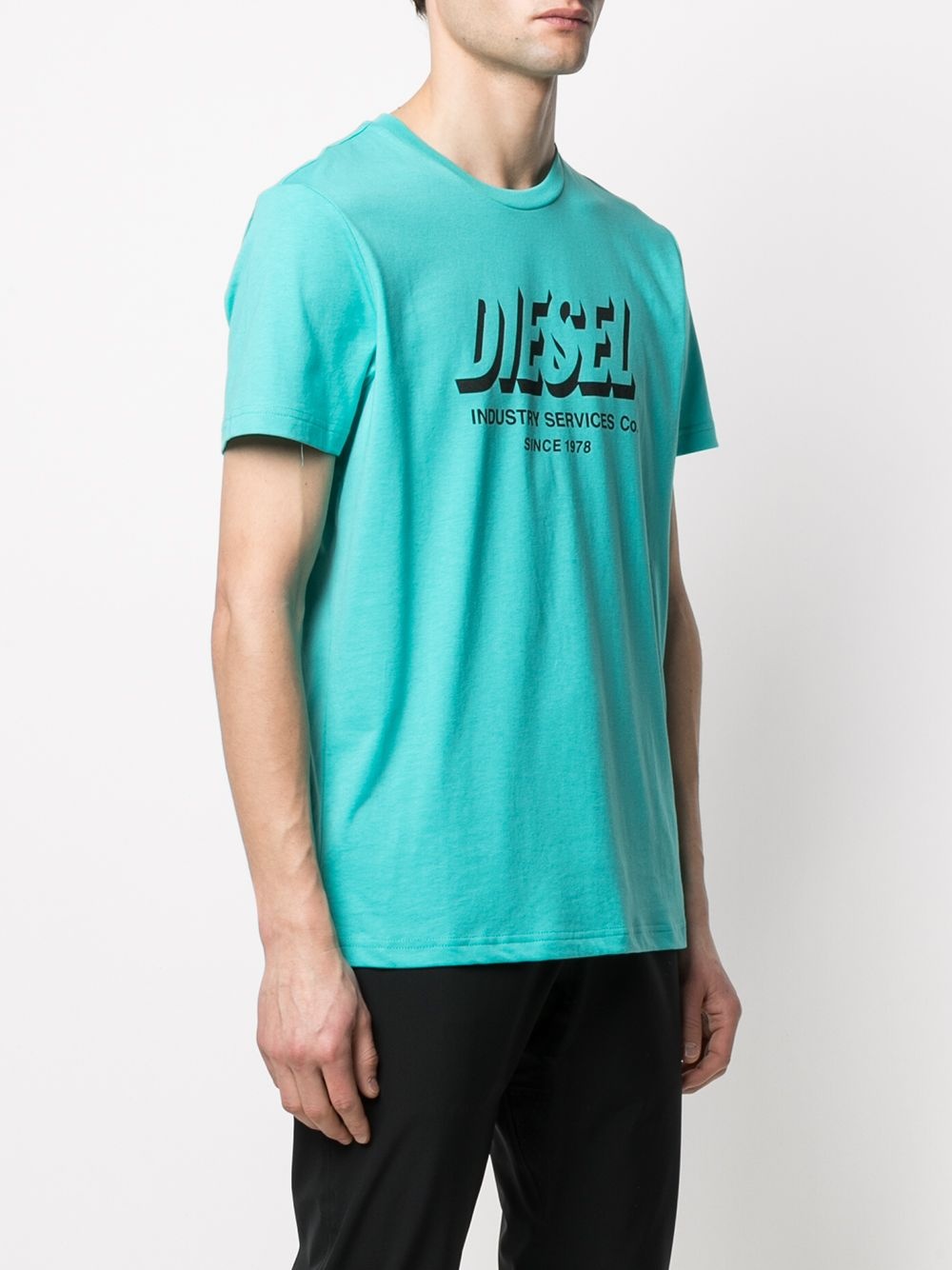 Green Label logo-print T-shirt - 3