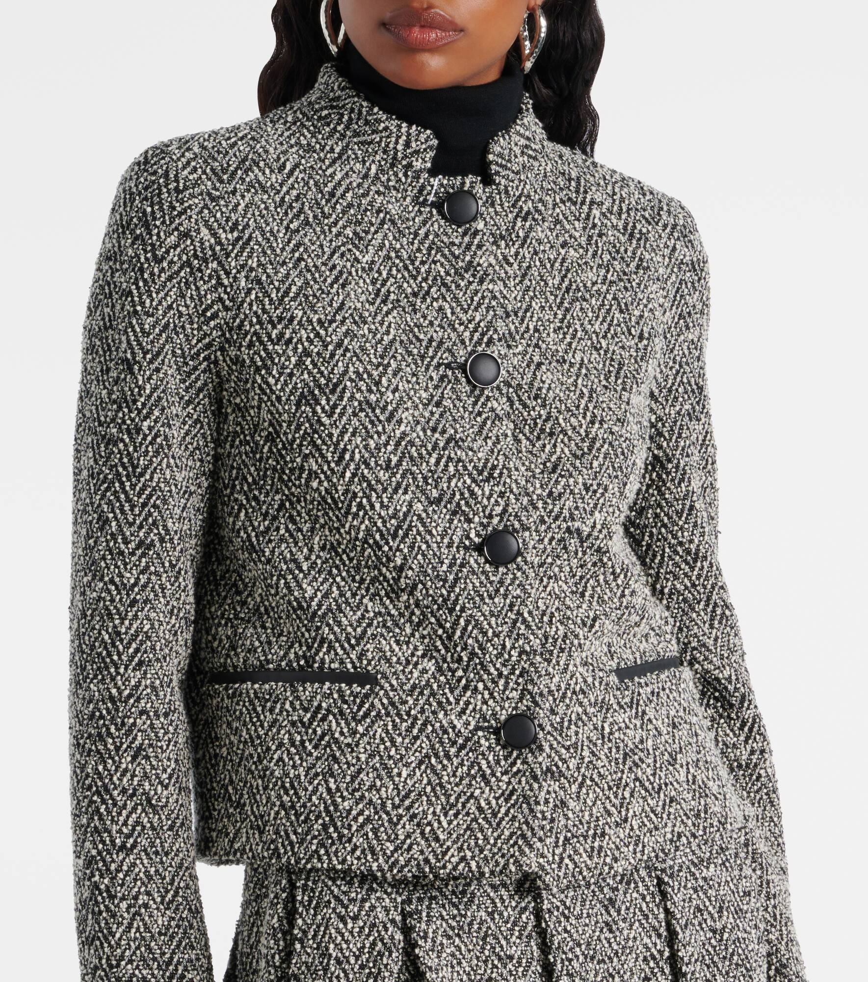 Donald cotton and wool-blend jacket - 4