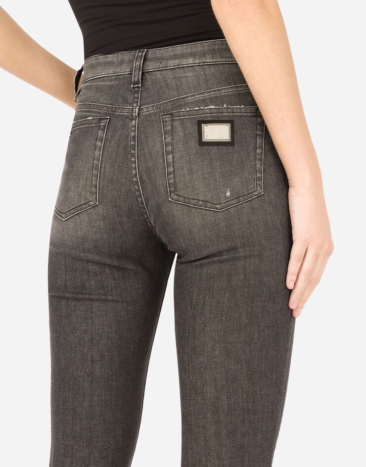 Deep blue denim Audrey jeans with ripped details - 5