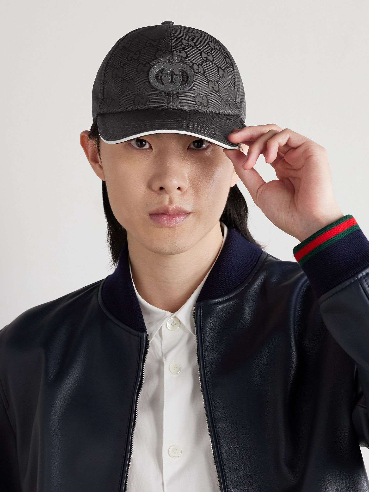 Logo-Appliquéd Nylon-Jacquard Baseball Cap Dark gray - 2