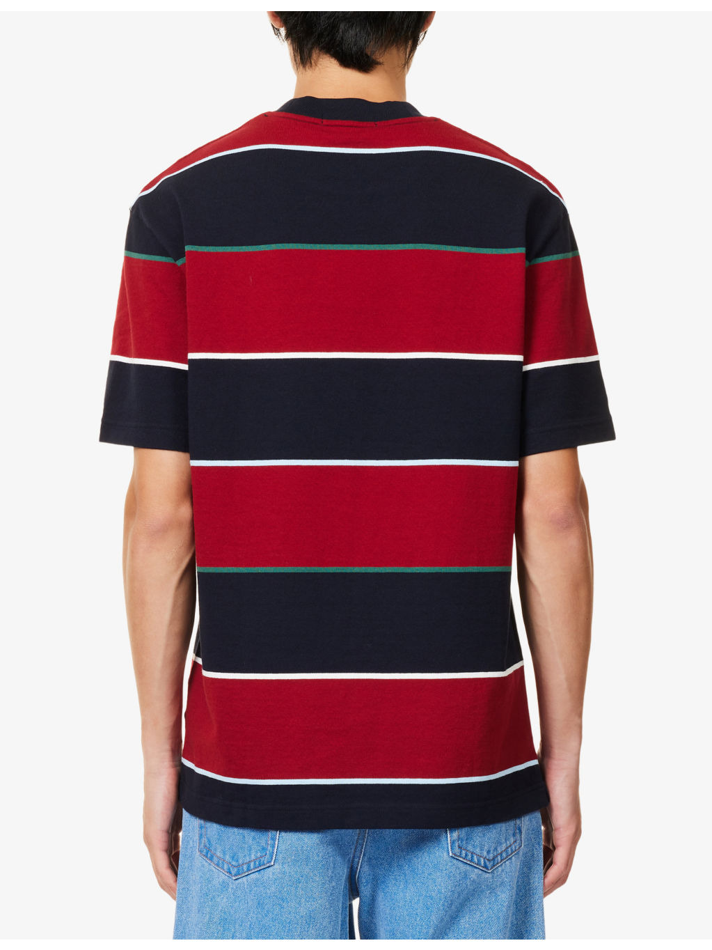 Striped Relaxed-Fit Cotton T-Shirt - 4