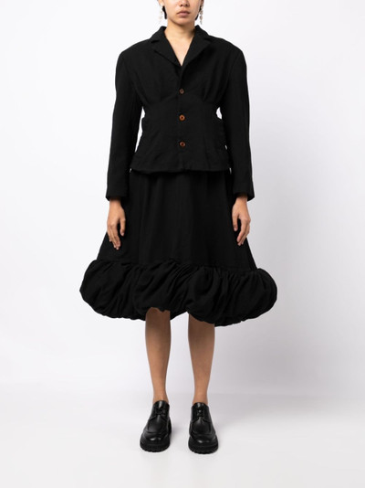 Comme Des Garçons ruched midi skirt outlook