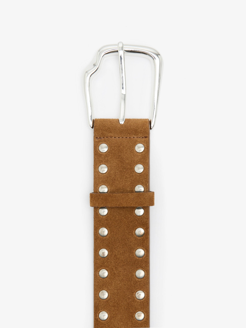 Maverick Suede Studded Belt 3