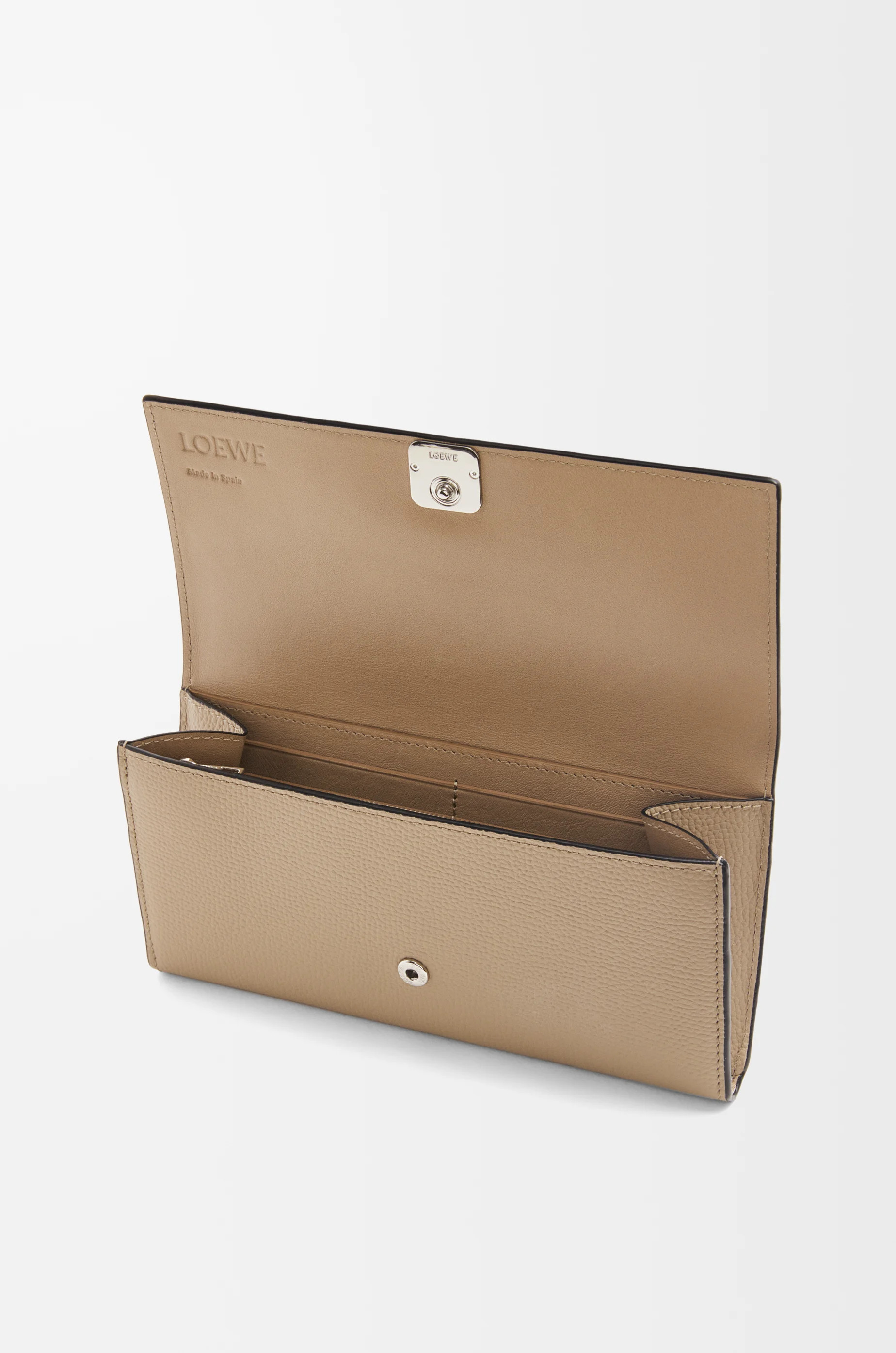 Anagram continental wallet in pebble grained calfskin - 3