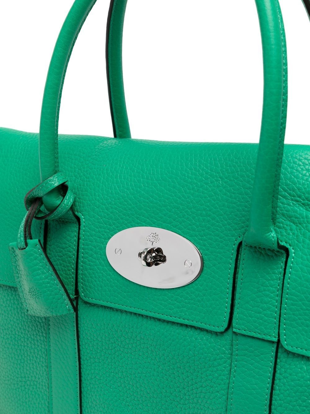 Bayswater grained leather tote bag - 4