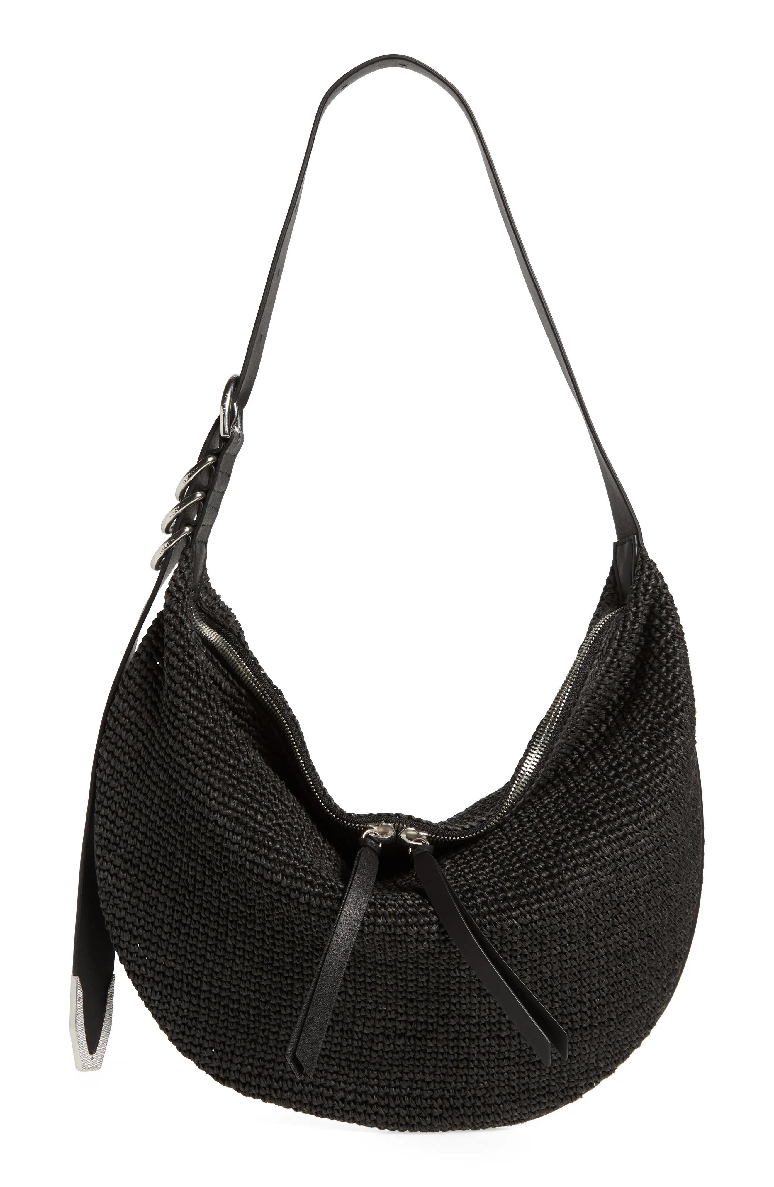 Roem[ロエム] Ribbon Hobo Bag rag & bone Spire Straw Hobo Bag | nordstrom | REVERSIBLE
