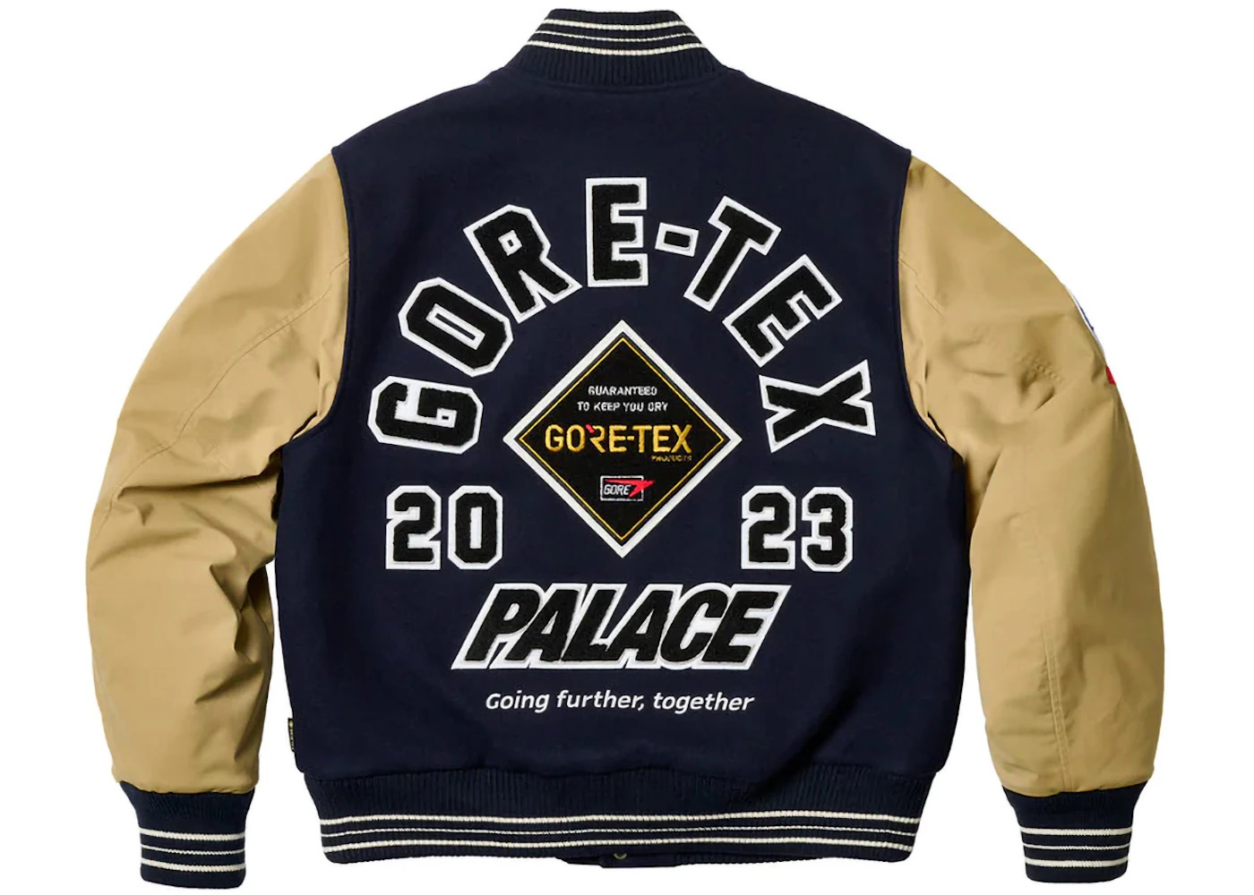 Palace GORE-TEX Going Further Varsity Jacket Navy - 3