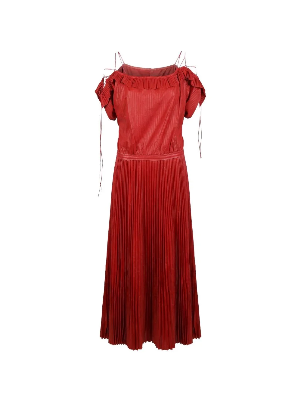 pleated midi dress - 1