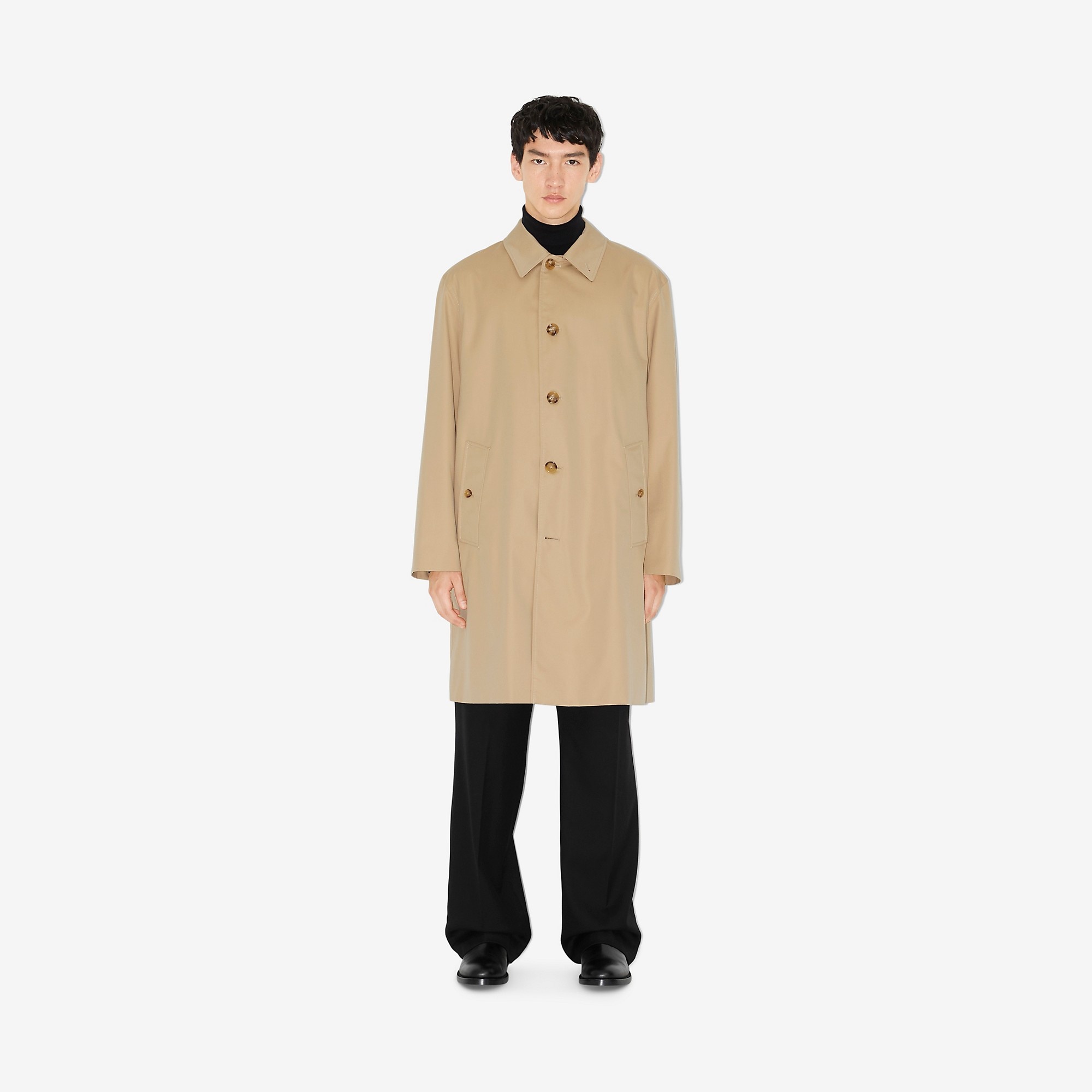 Cotton Gabardine Car Coat - 4