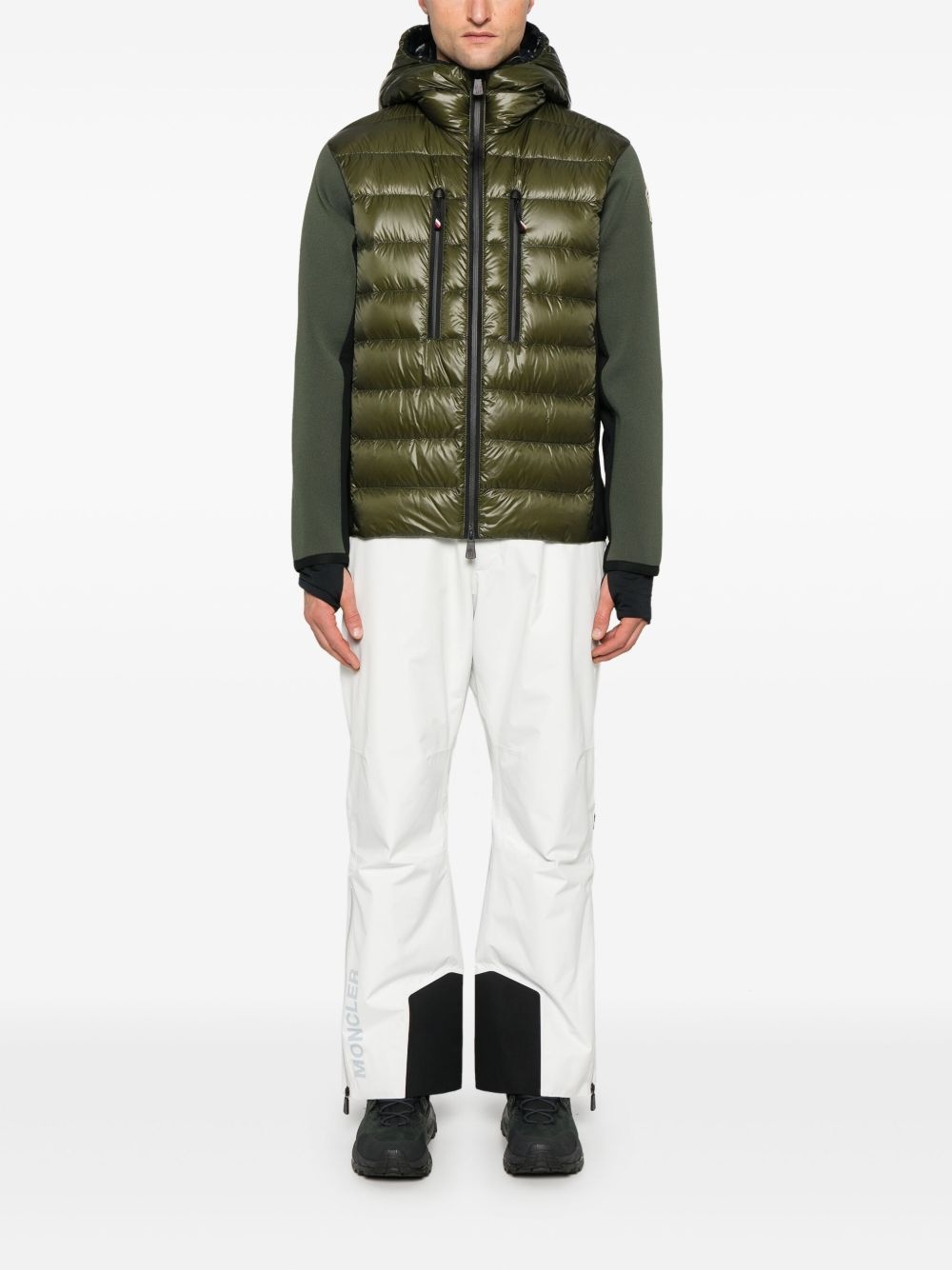 panelled down jacket - 2