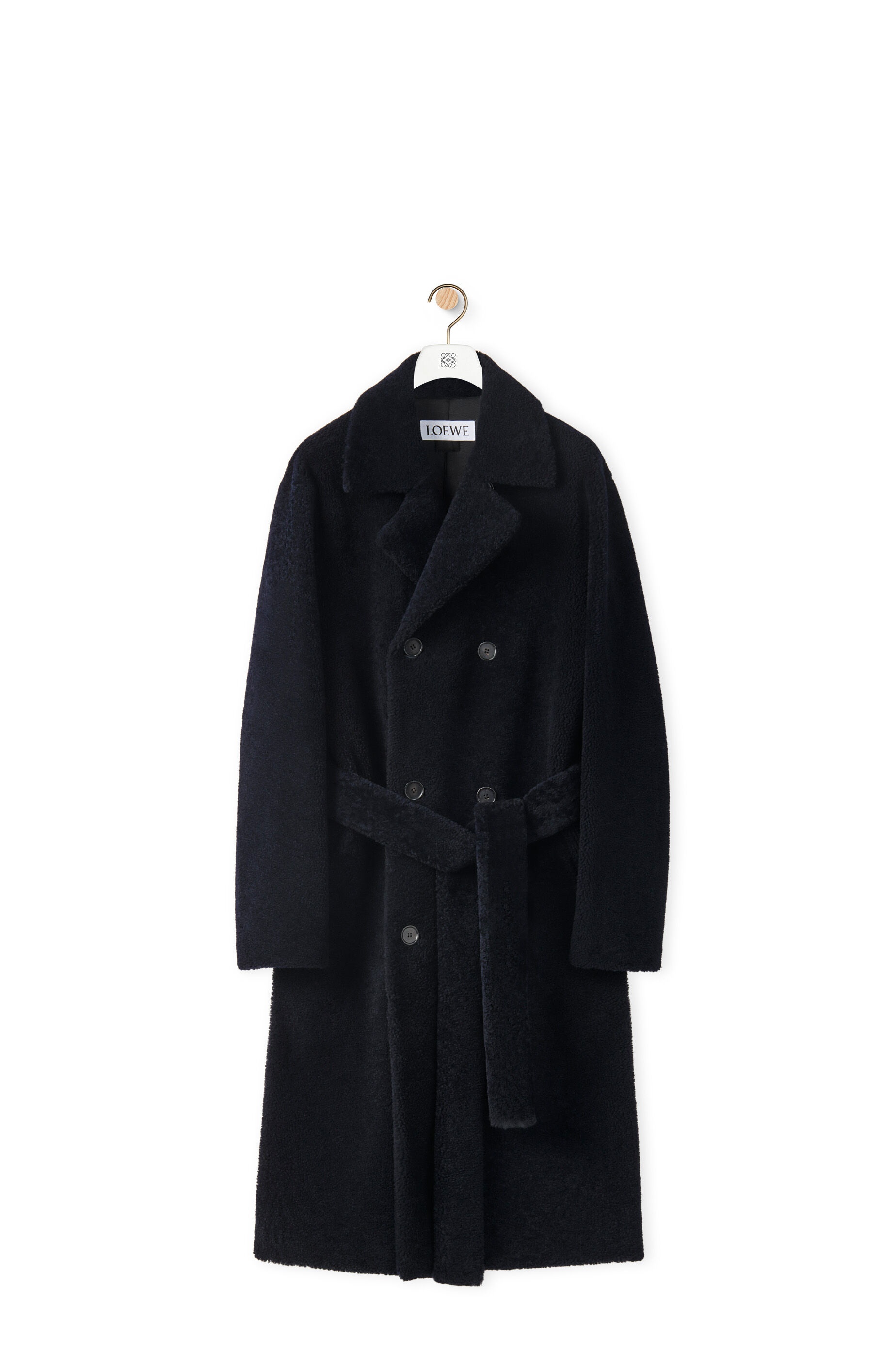 【国内発送】LOEWE ムートンコート Double-breasted coat S LOEWE(ロエベ) ムートン・ファーコート(レディース) - 海外