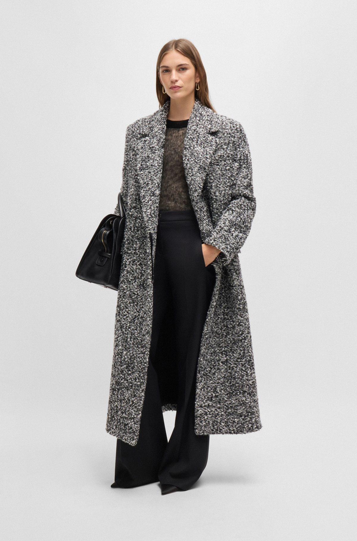 DOUBLE-LAYER SWEATER IN A TEXTURED-WOOL BLEND - 3