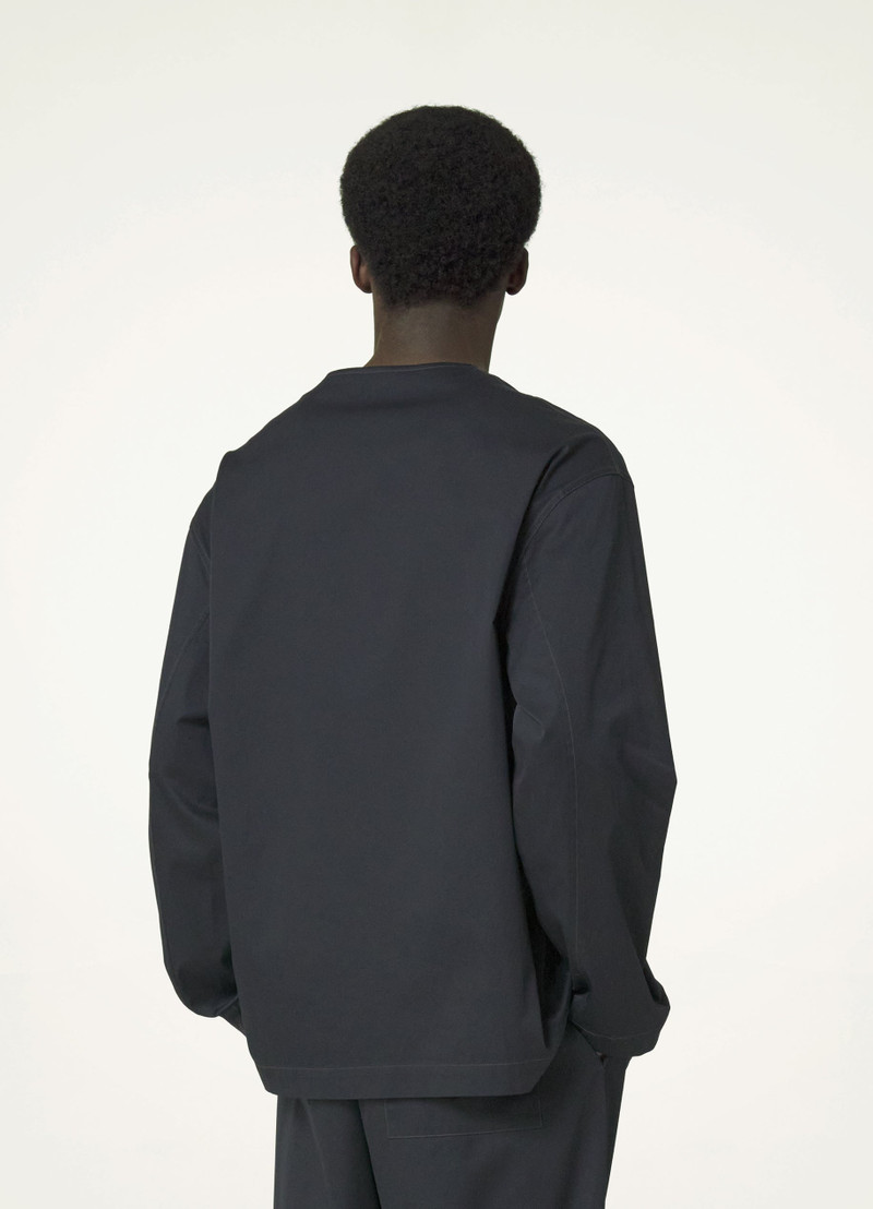 COLLARLESS RELAXED SHIRT 4